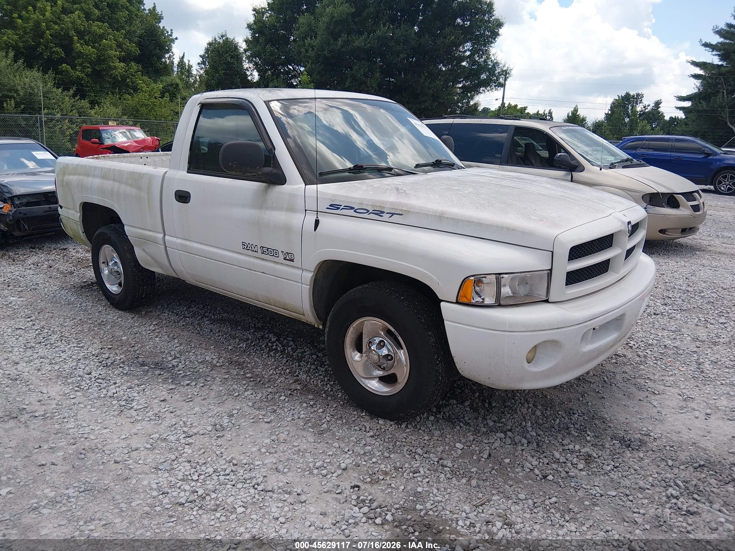 1999 Dodge Ram 1500 St White vin: 3B7HC16Y5XM584531
