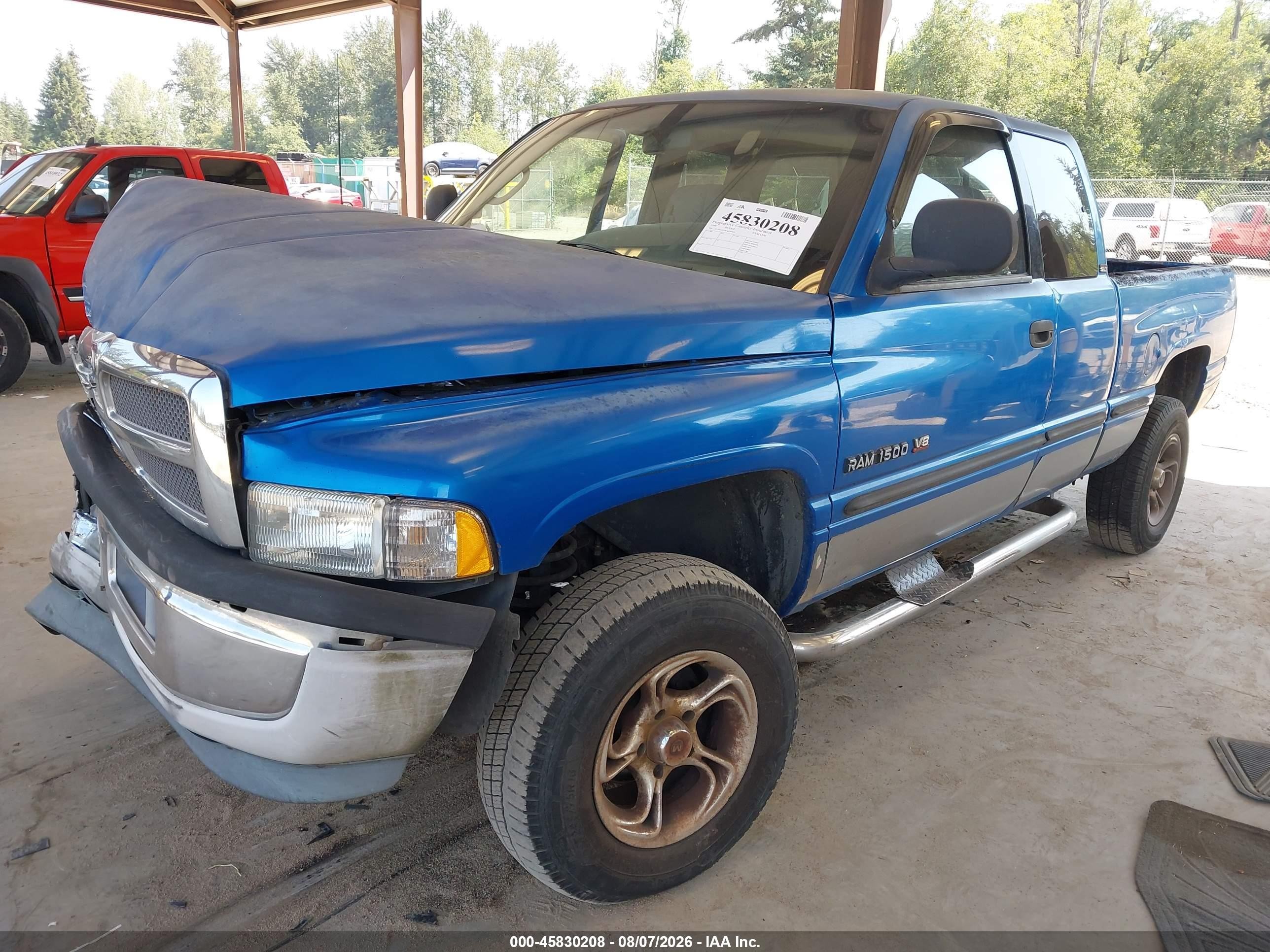1998 Dodge Ram 1500 St Blue vin: 3B7HF12Z6WM289555