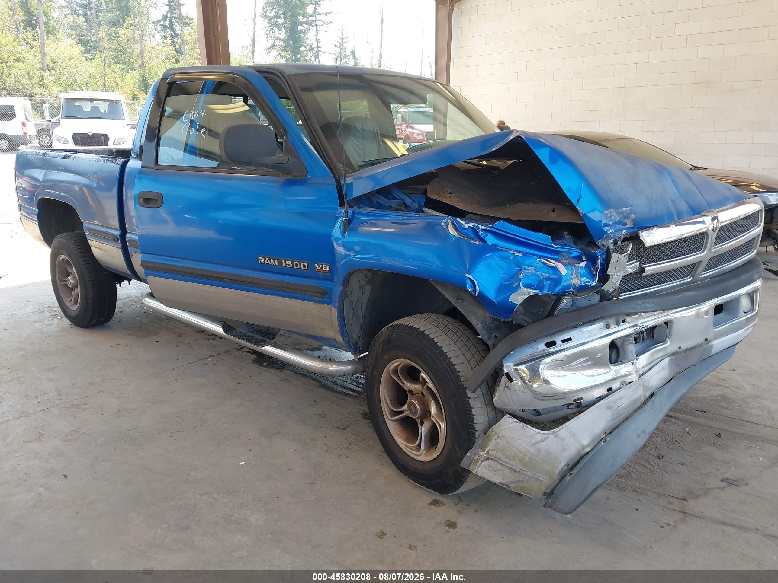 1998 Dodge Ram 1500 St Синий vin: 3B7HF12Z6WM289555