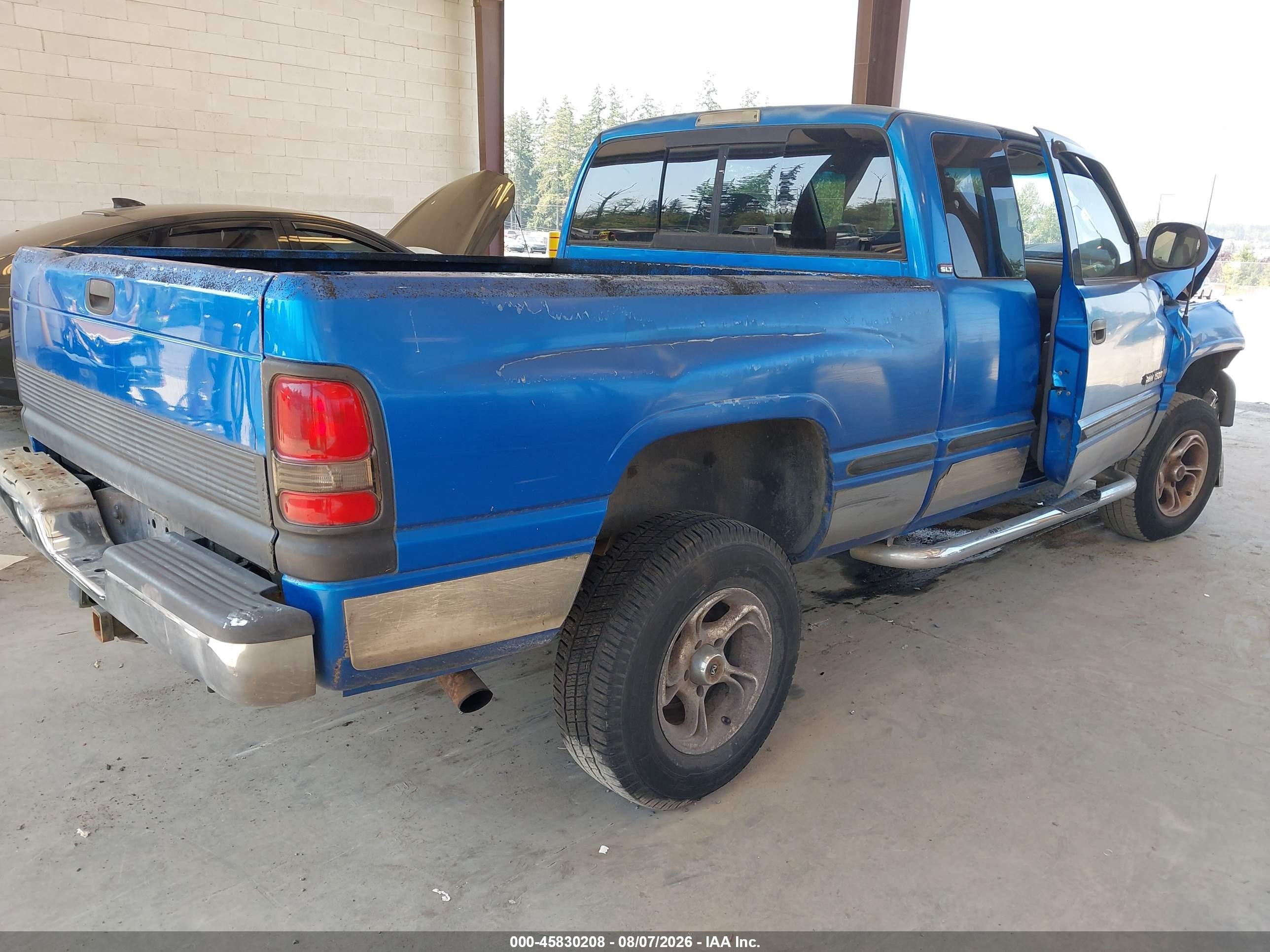 1998 Dodge Ram 1500 St Blue vin: 3B7HF12Z6WM289555