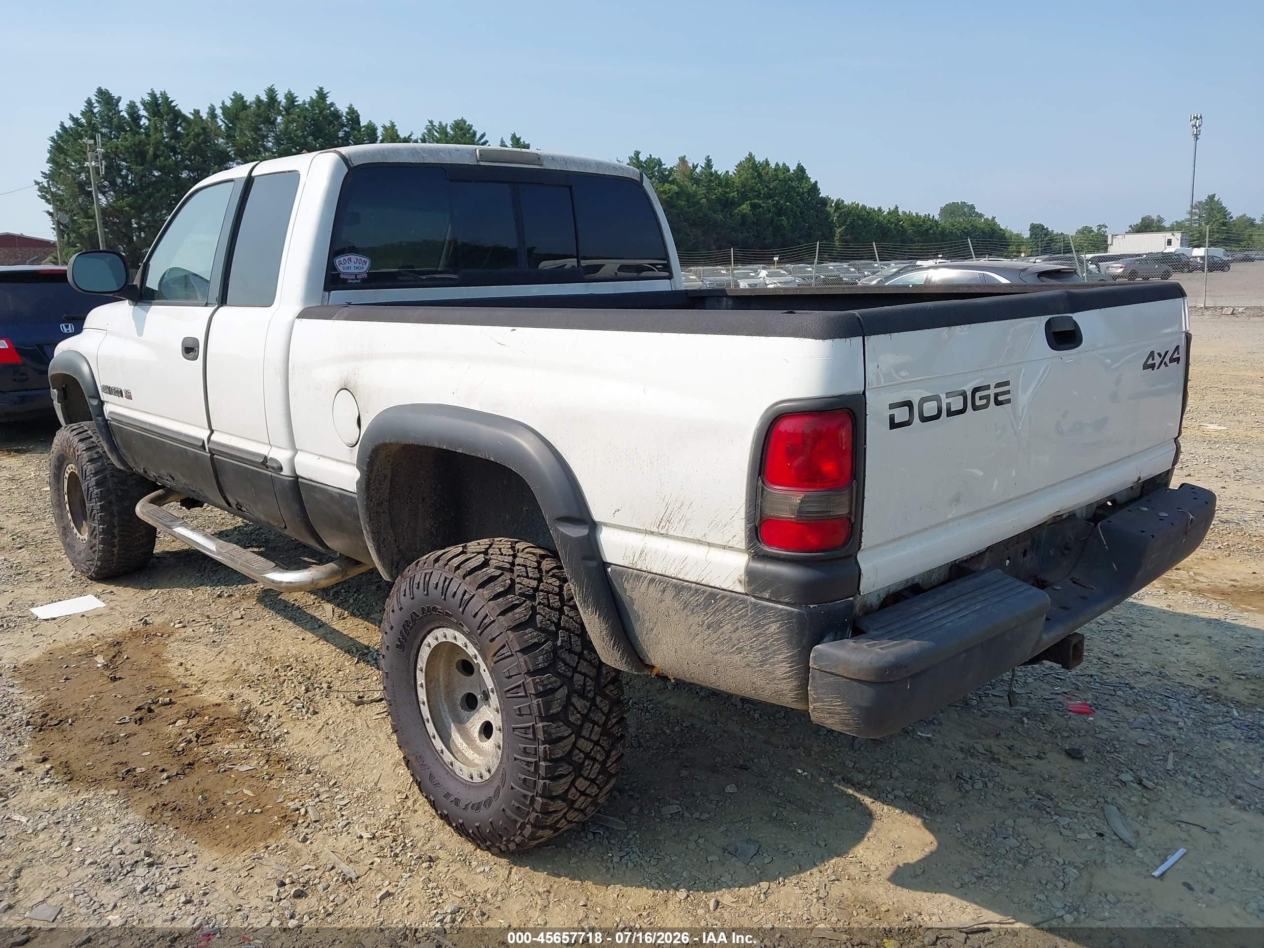 2001 Dodge Ram 1500 St White vin: 3B7HF13Y11G710255