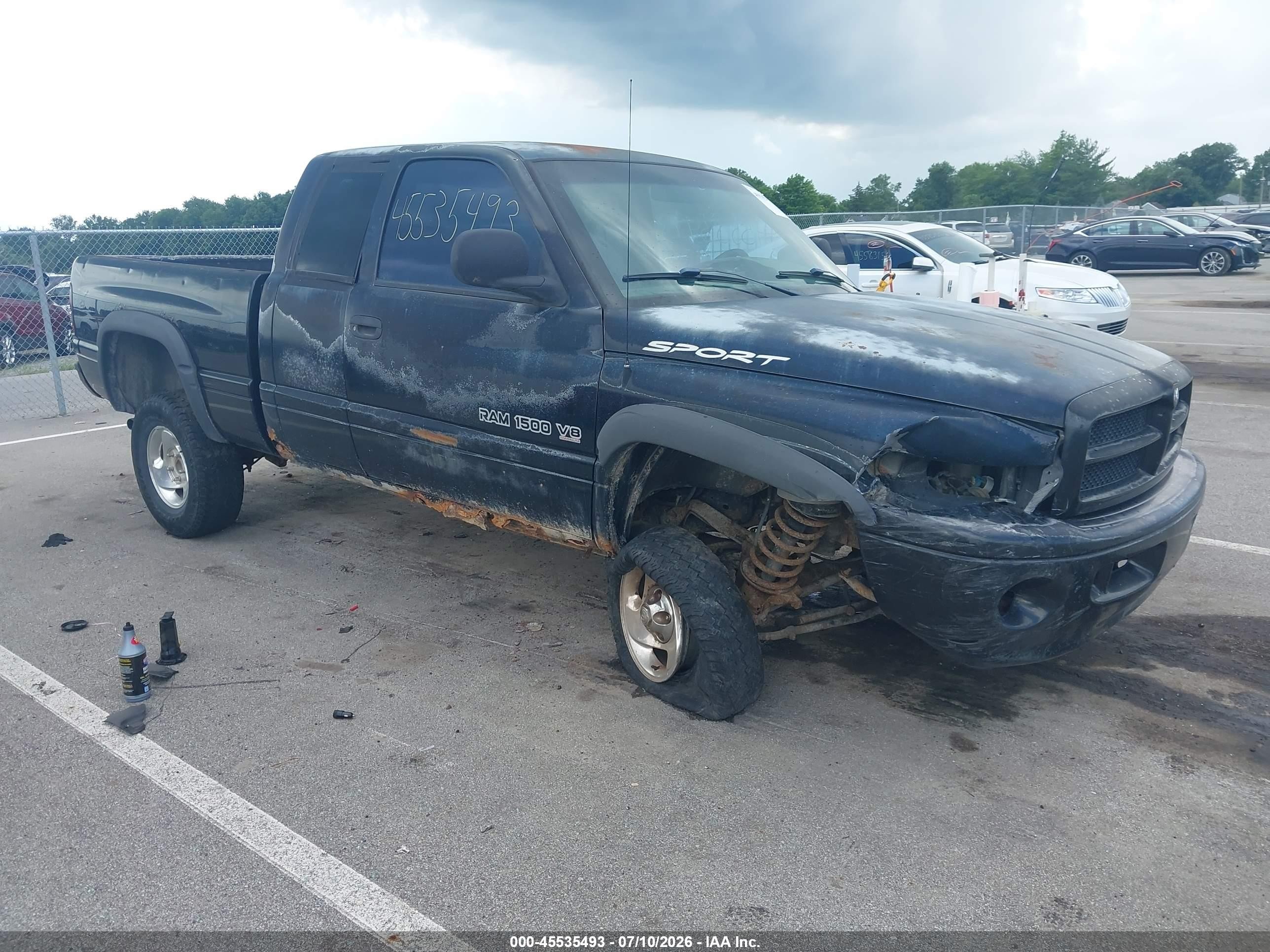 1999 Dodge Ram 1500 St Black vin: 3B7HF13Y1XM529845