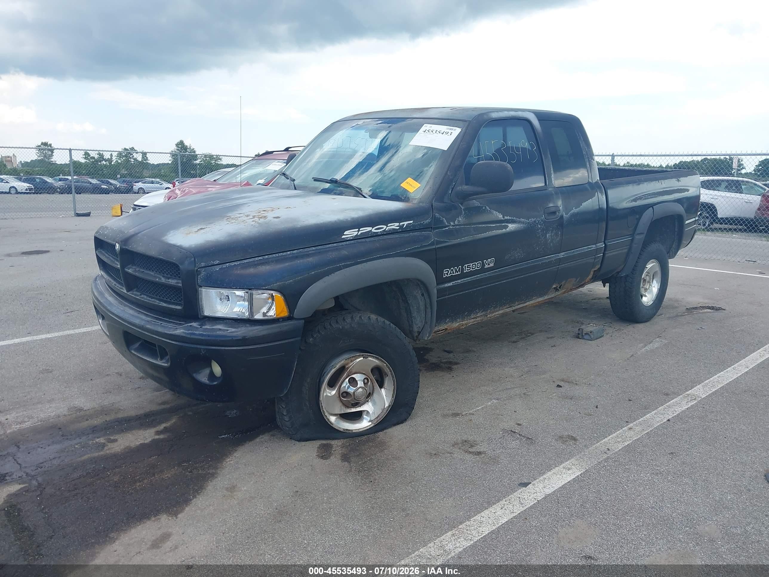 1999 Dodge Ram 1500 St Black vin: 3B7HF13Y1XM529845