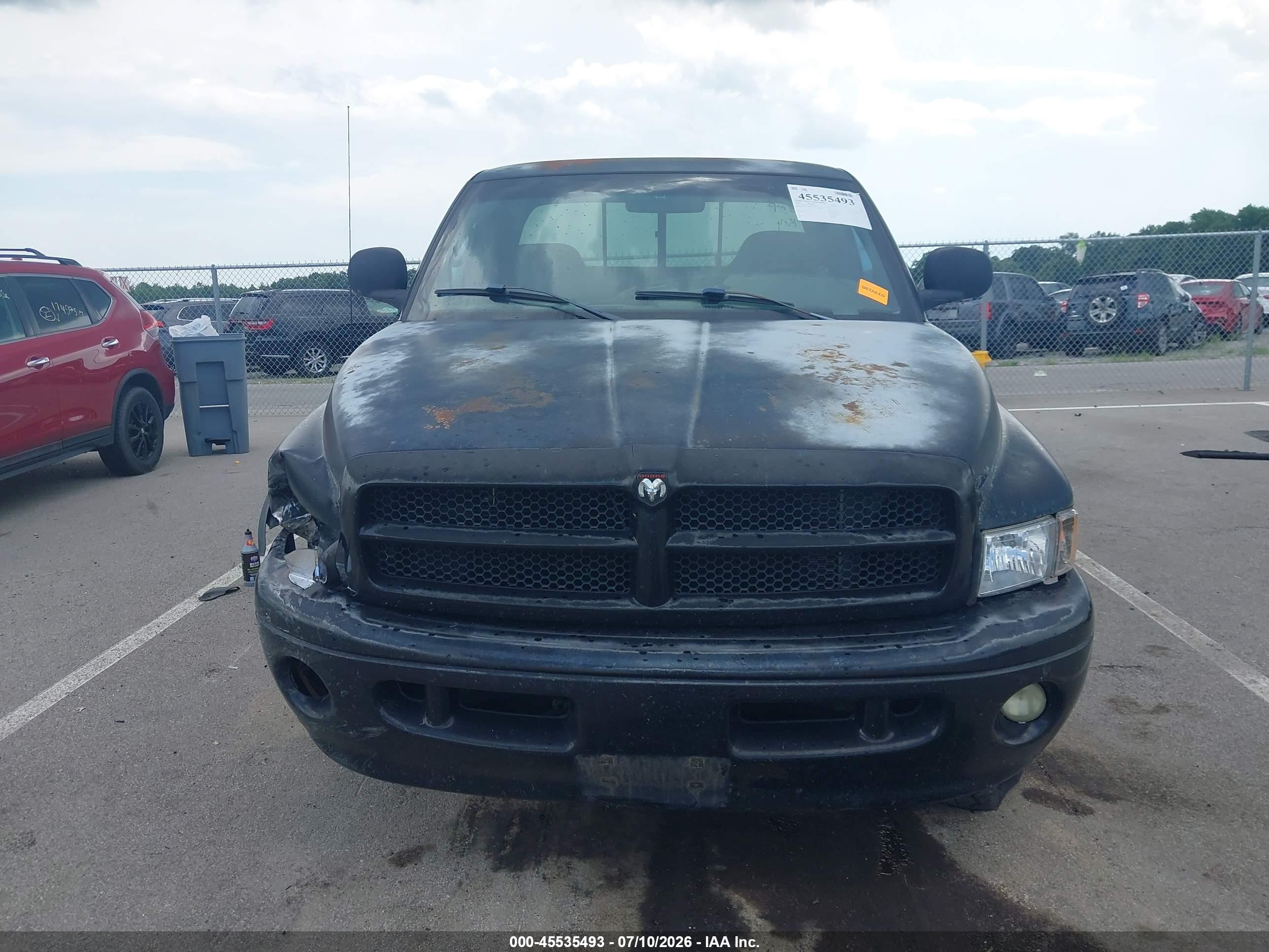 1999 Dodge Ram 1500 St Black vin: 3B7HF13Y1XM529845