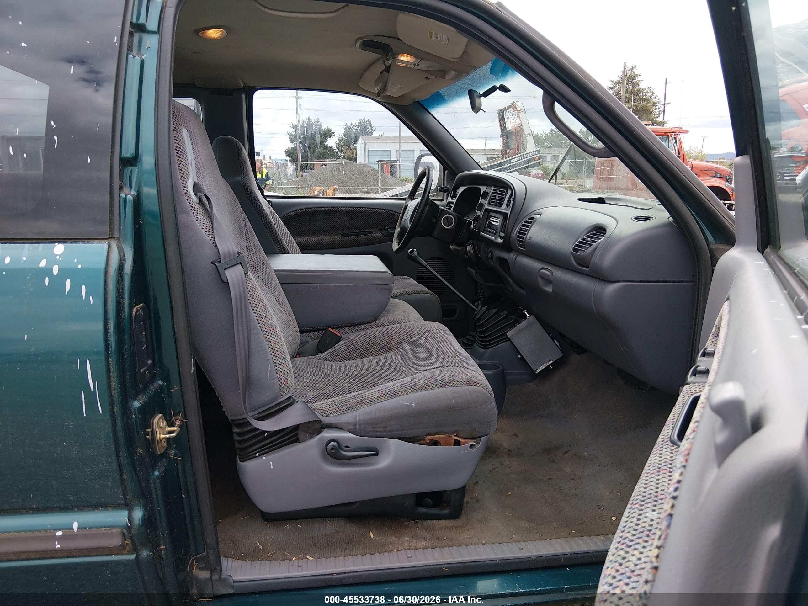 1999 Dodge Ram 1500 St Green vin: 3B7HF13Y3XG126237