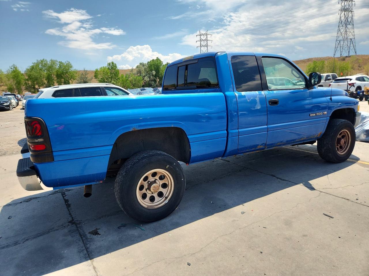 1999 Dodge Ram 1500 Blue vin: 3B7HF13Y3XG164616