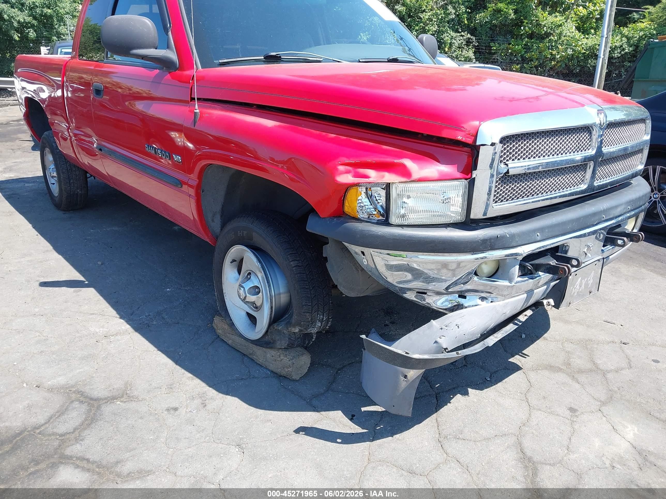2001 Dodge Ram 1500 St Красный vin: 3B7HF13Y61G763758