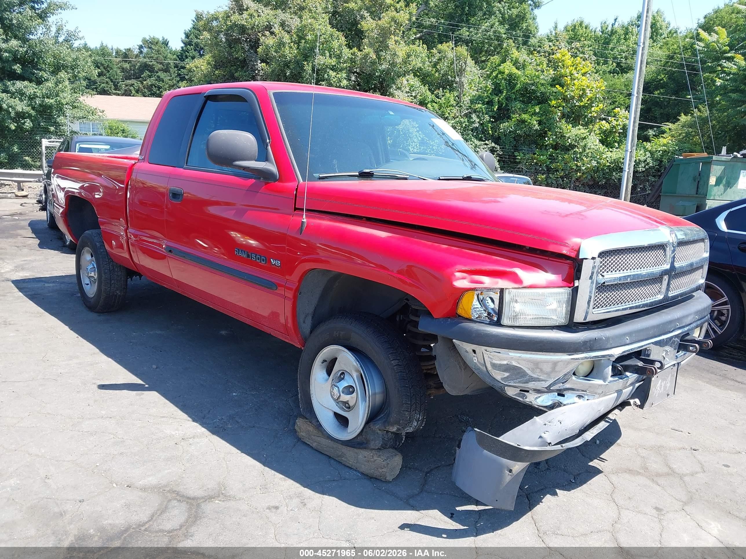 2001 Dodge Ram 1500 St Красный vin: 3B7HF13Y61G763758