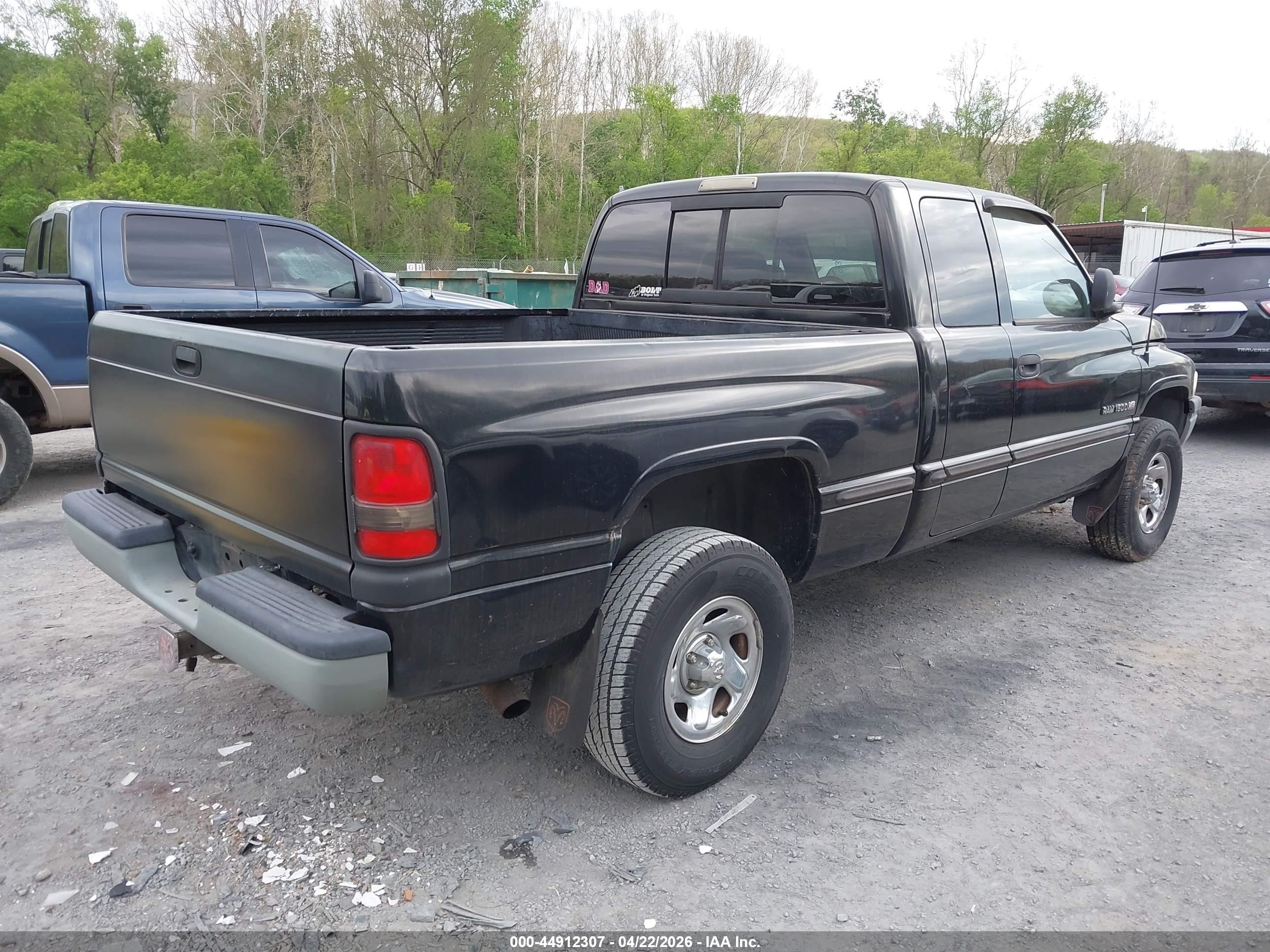 1998 Dodge Ram 1500 St Black vin: 3B7HF13Y8WG181426