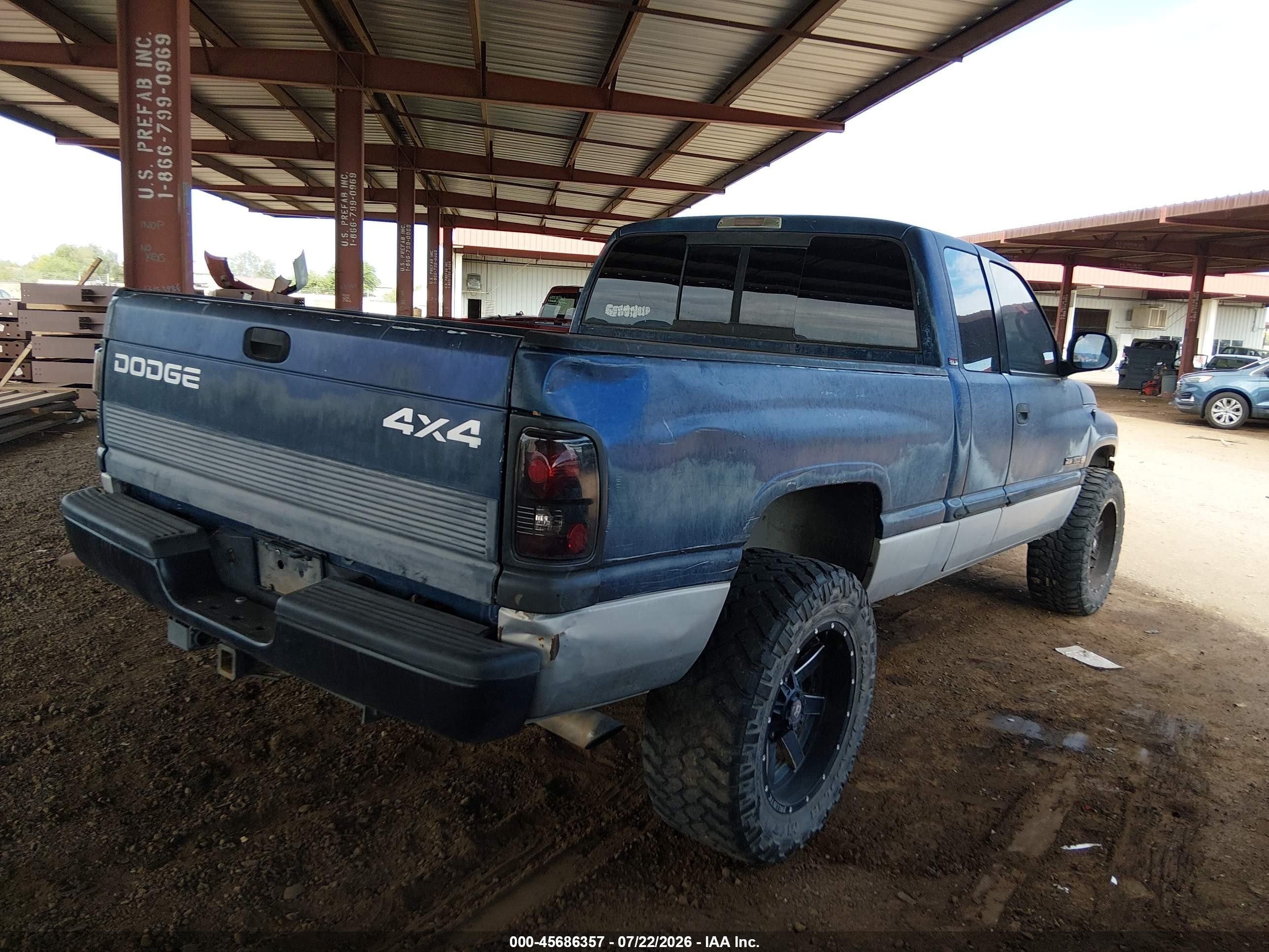 2001 Dodge Ram 1500 St Blue vin: 3B7HF13YX1M263362