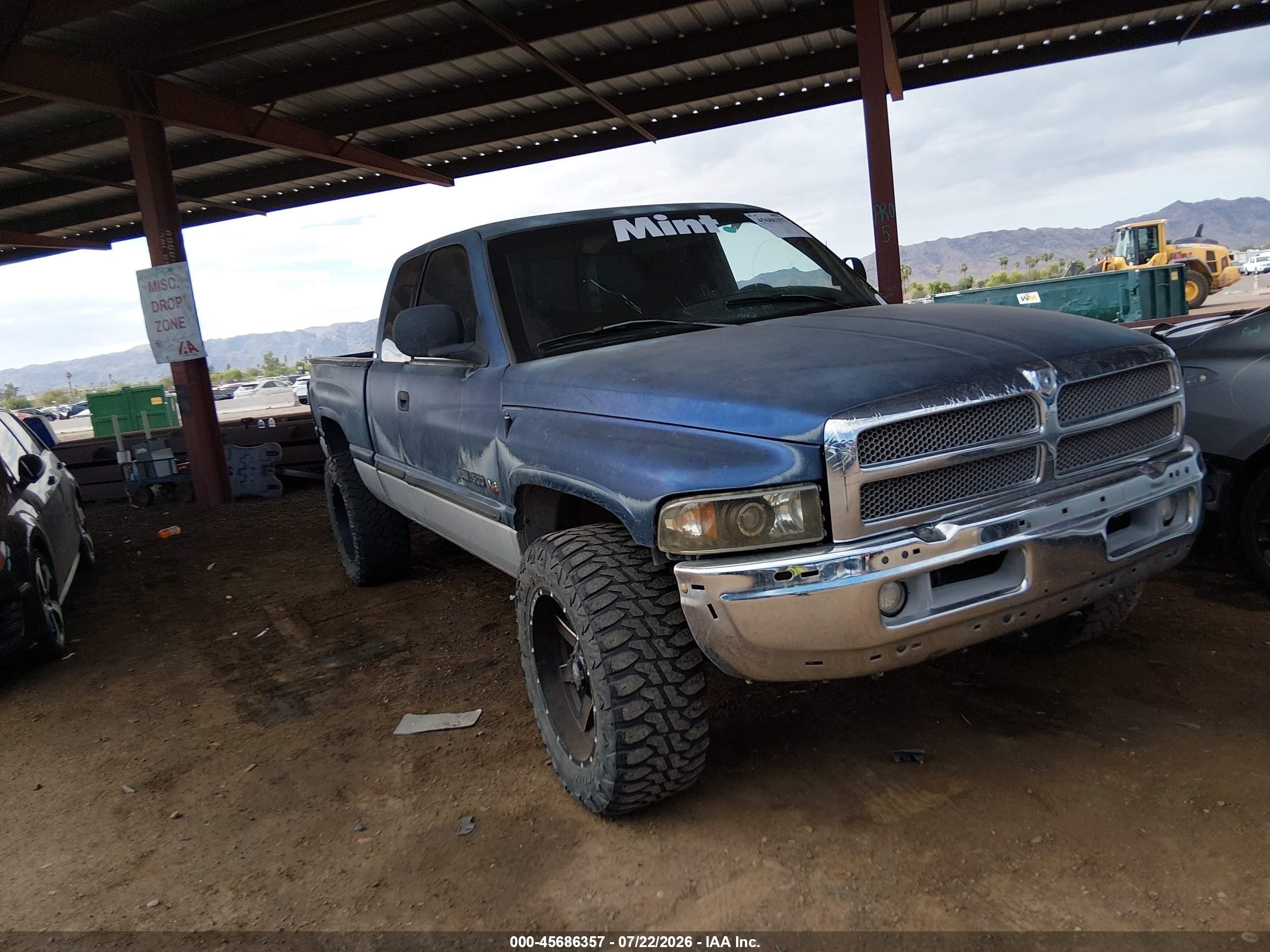 2001 Dodge Ram 1500 St Blue vin: 3B7HF13YX1M263362