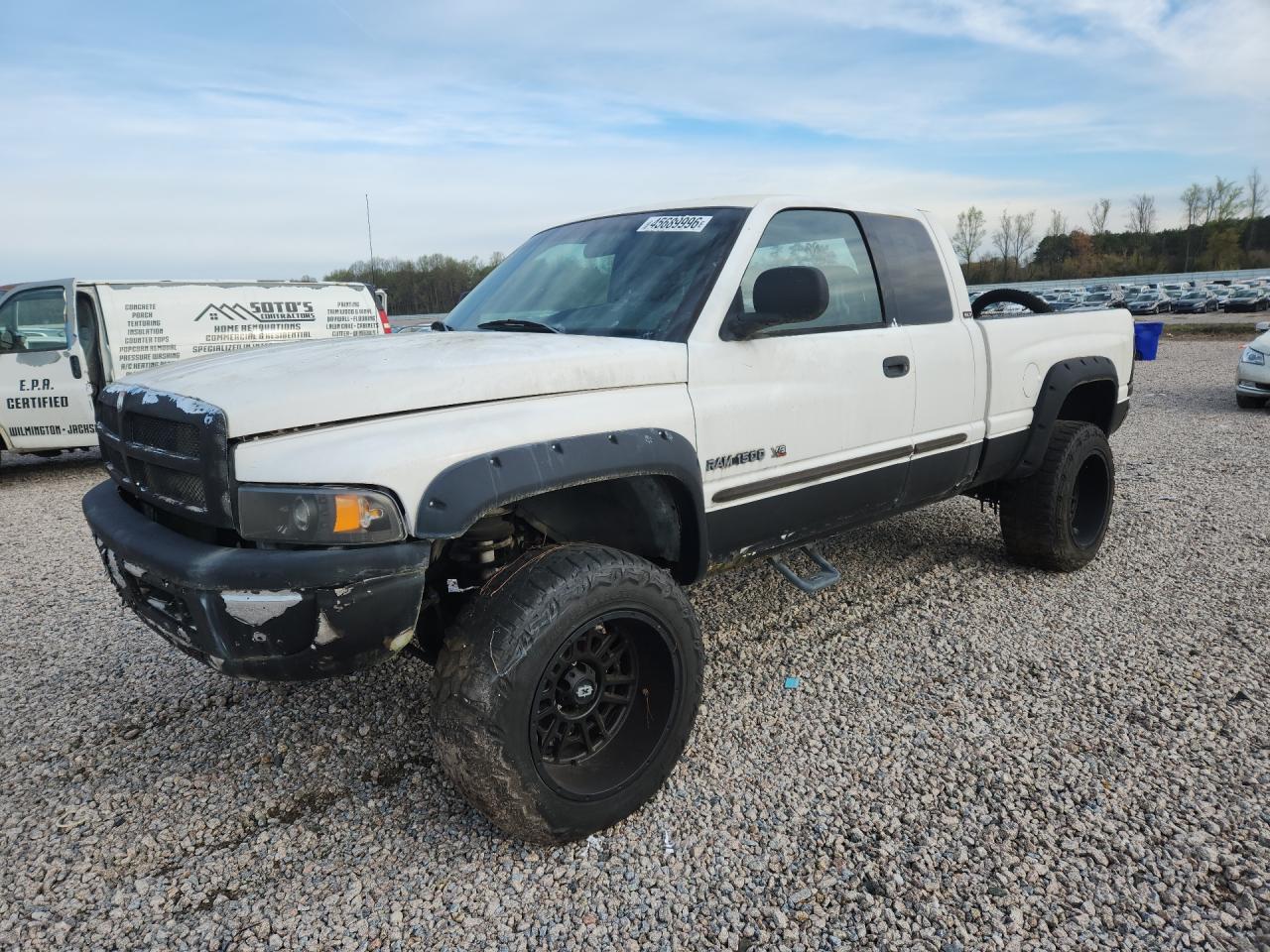 2001 Dodge Ram 1500 White vin: 3B7HF13YX1M552953
