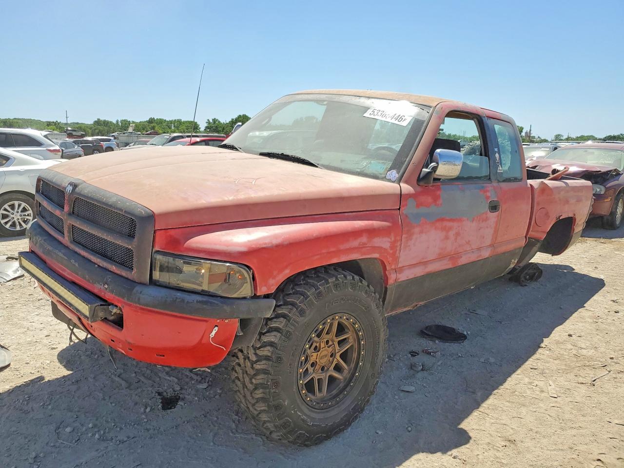 1995 Dodge Ram 1500 Red vin: 3B7HF13YXSM169015