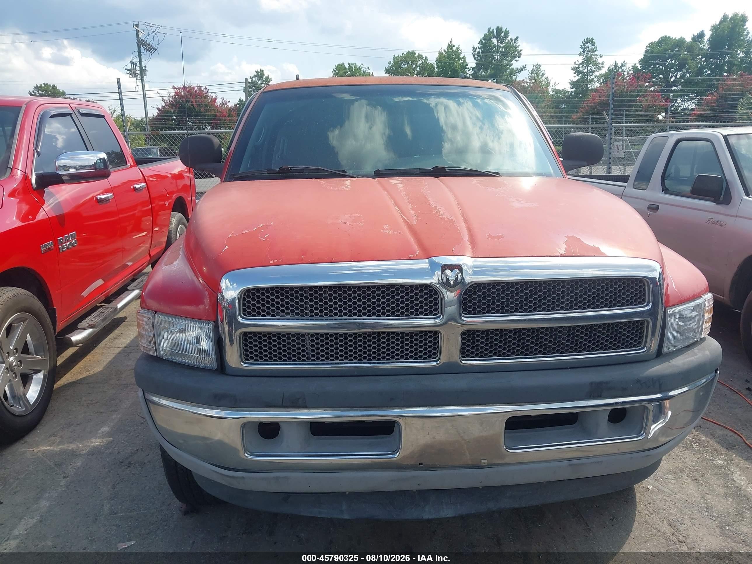 2000 Dodge Ram 1500 St Red vin: 3B7HF13YXYM205584