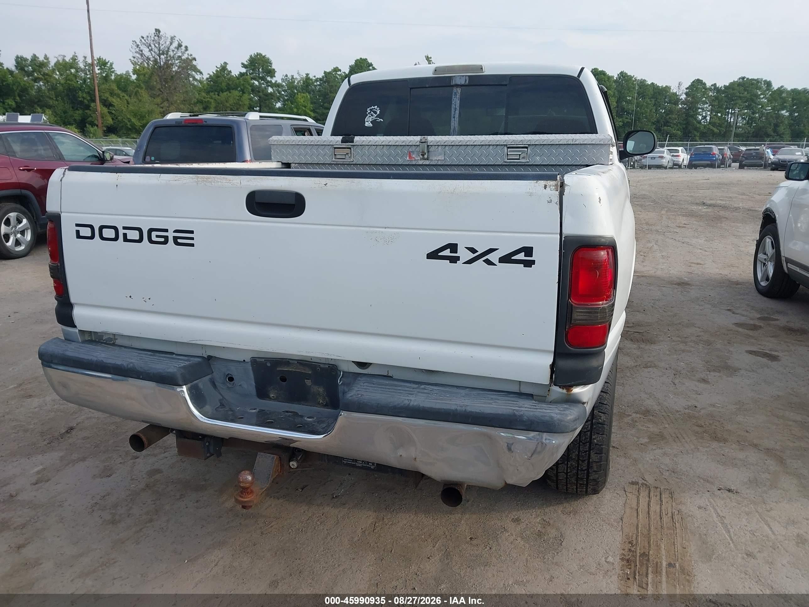 2001 Dodge Ram 1500 St White vin: 3B7HF13Z01G783447