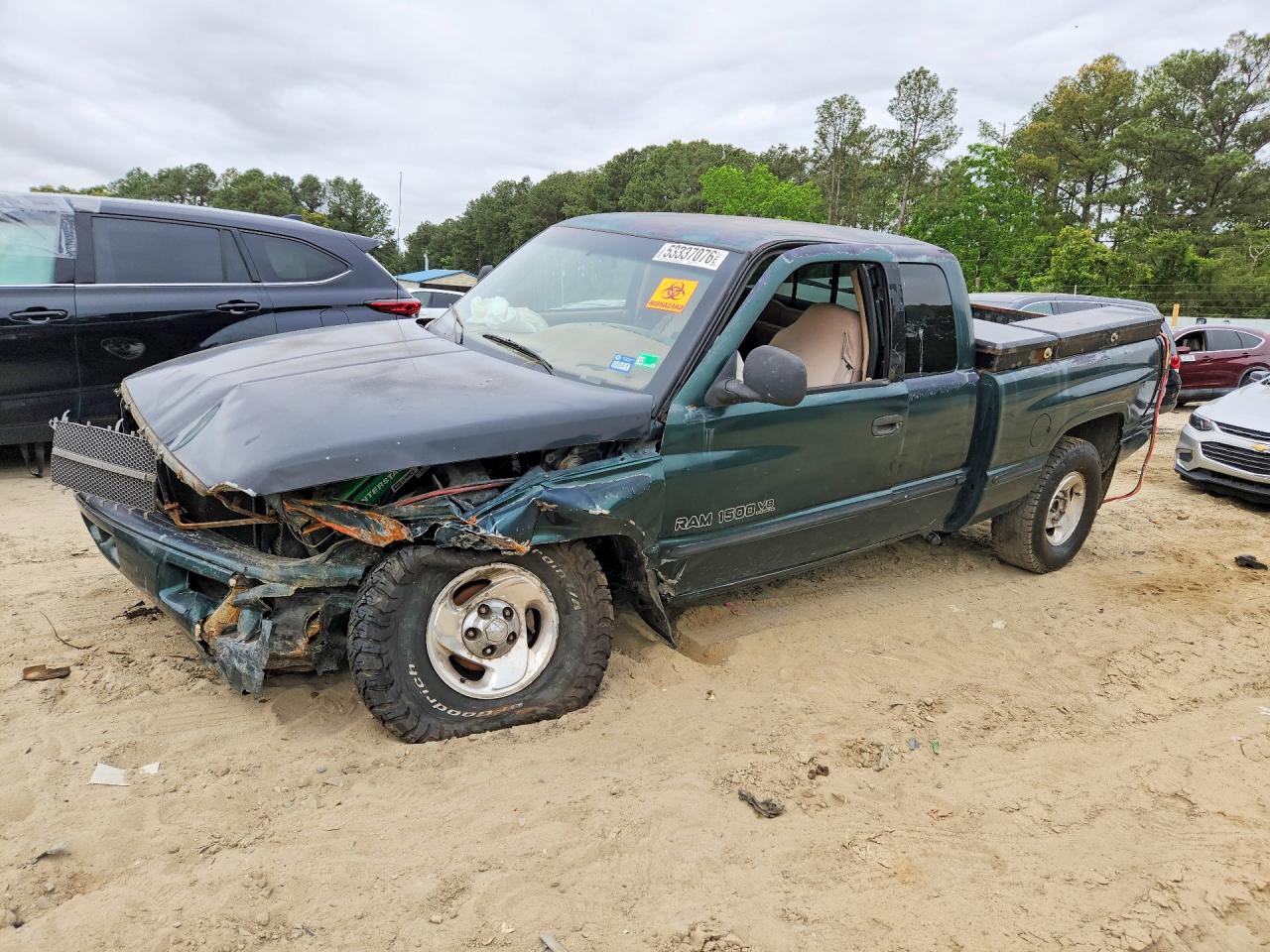 1999 Dodge Ram 1500 Green vin: 3B7HF13Z0XM539971
