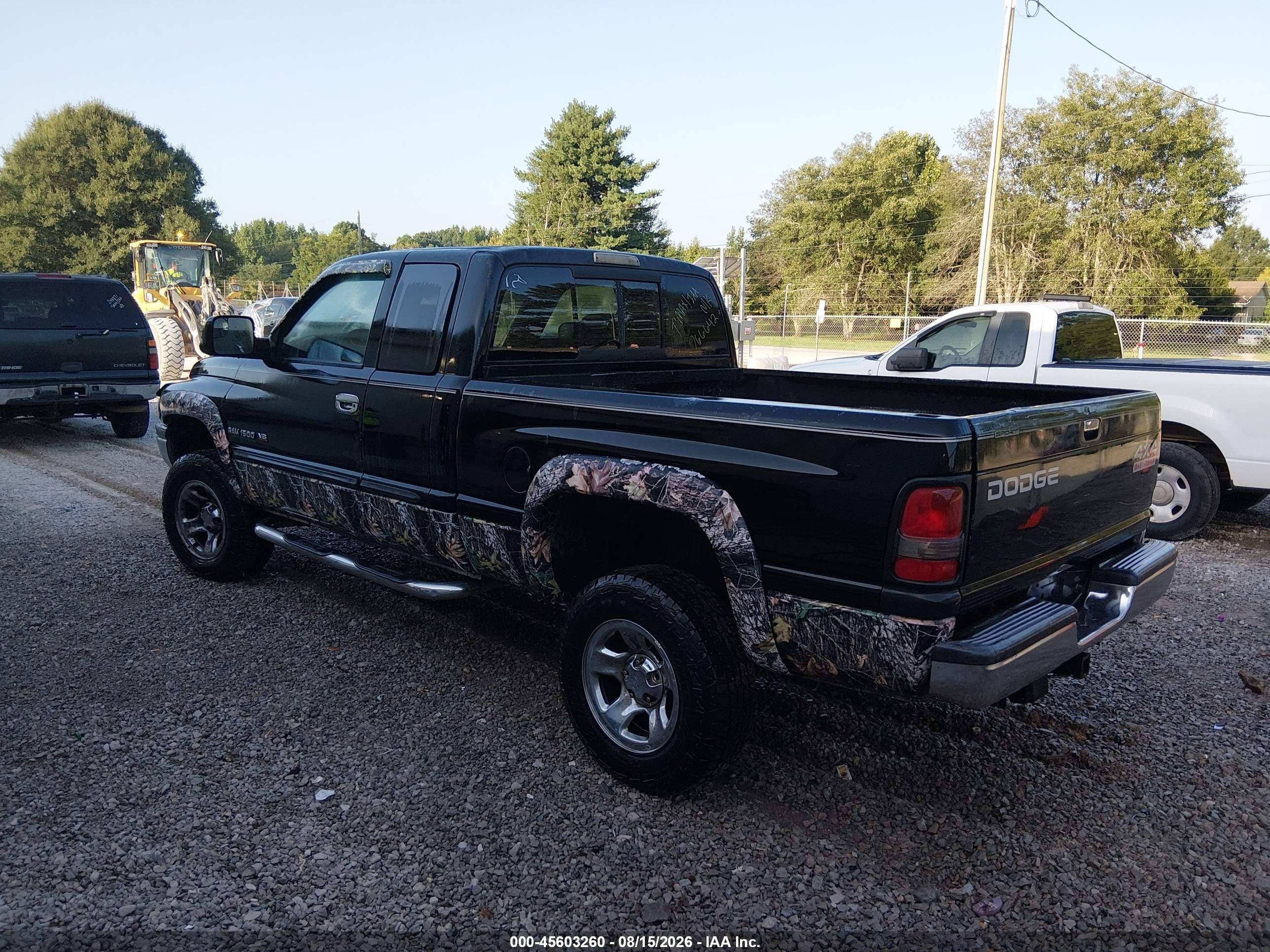 2001 Dodge Ram 1500 St Black vin: 3B7HF13Z11G766642