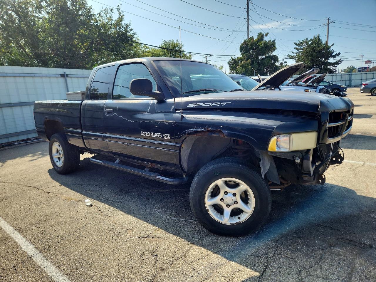 2001 Dodge Ram 1500 Black vin: 3B7HF13Z21G190673