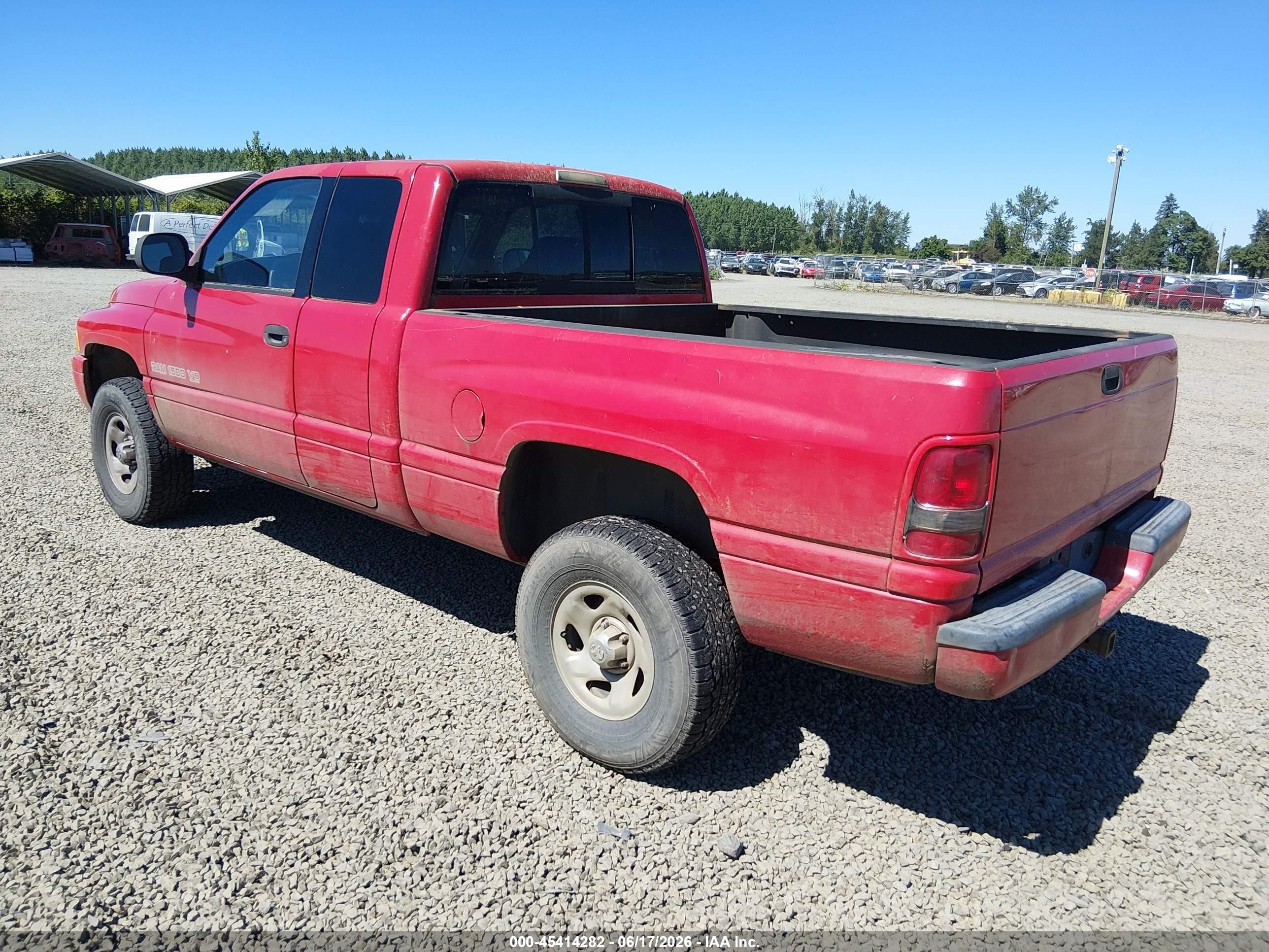 2001 Dodge Ram 1500 St Red vin: 3B7HF13Z21G208945