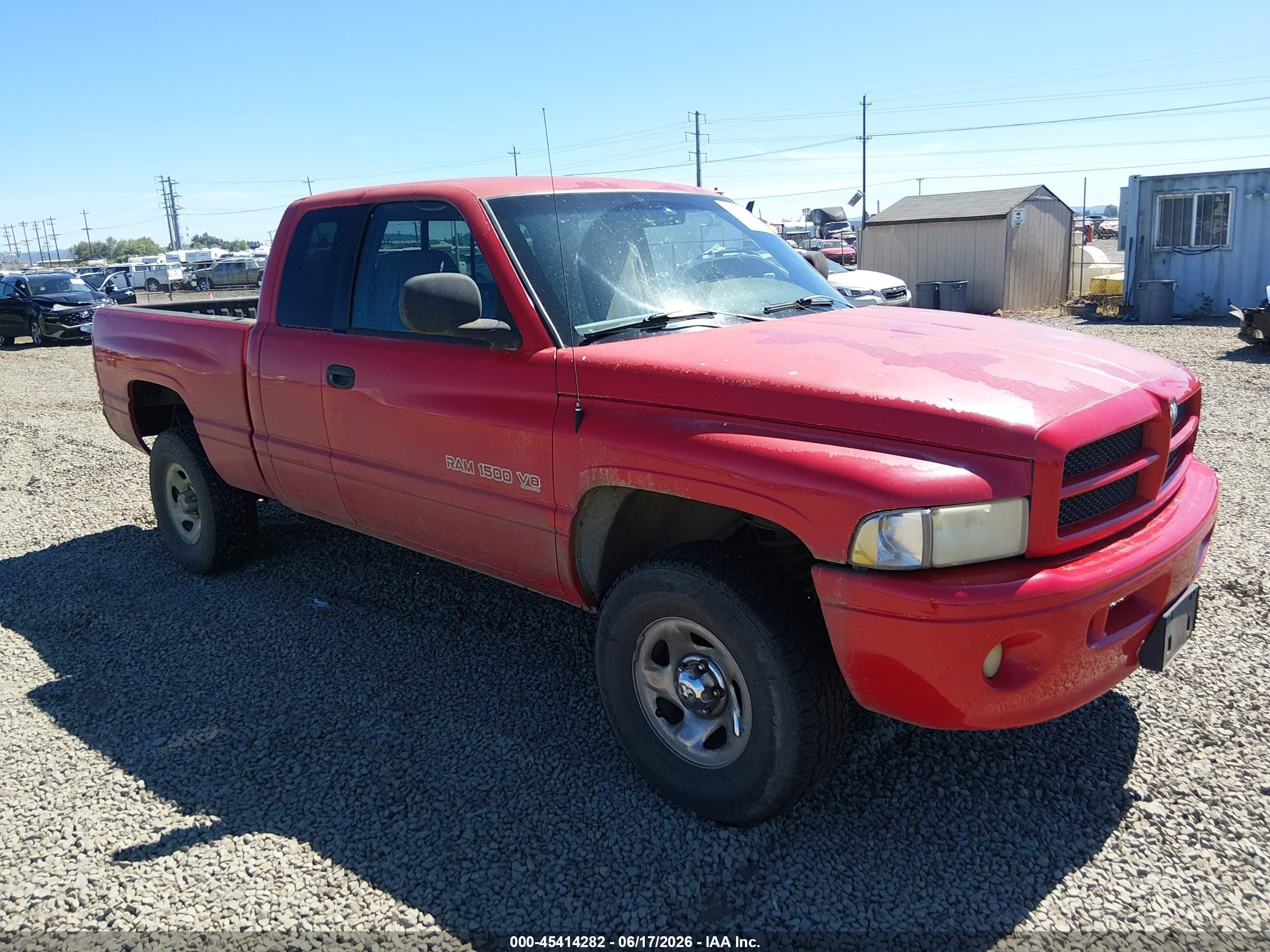 2001 Dodge Ram 1500 St Red vin: 3B7HF13Z21G208945
