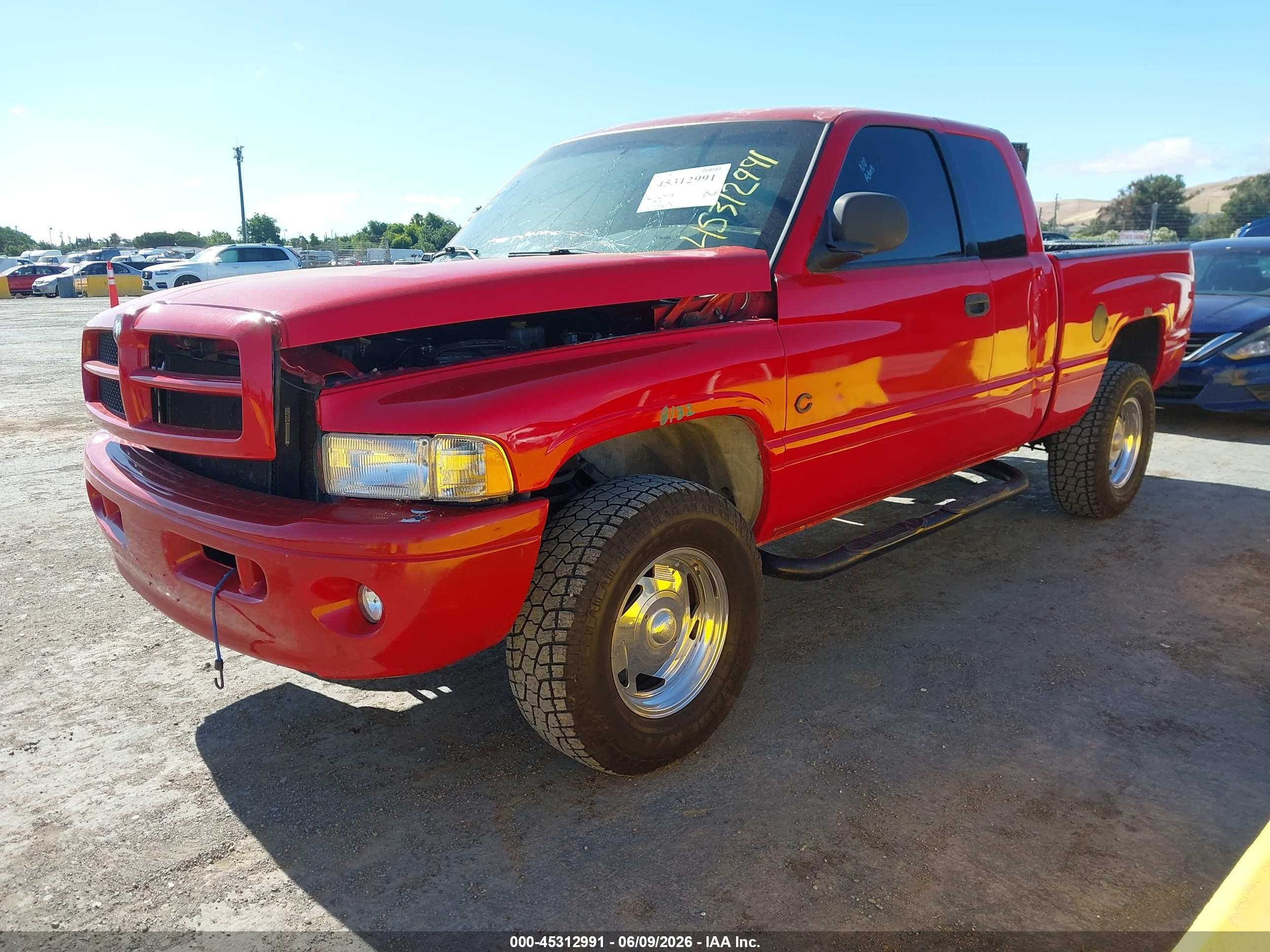 2001 Dodge Ram 1500 St Red vin: 3B7HF13Z21M288118