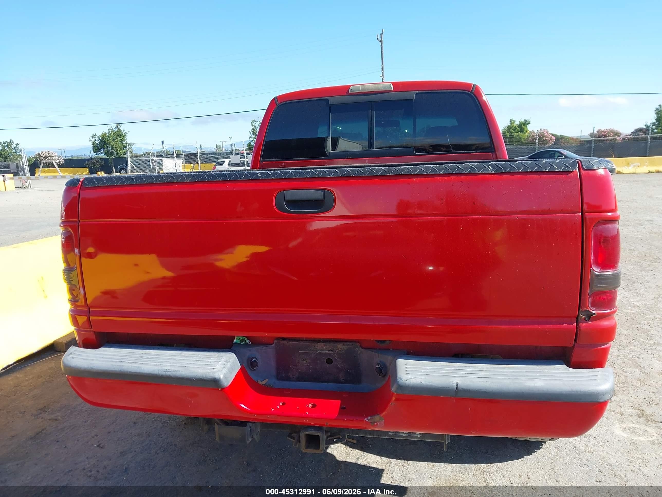 2001 Dodge Ram 1500 St Red vin: 3B7HF13Z21M288118