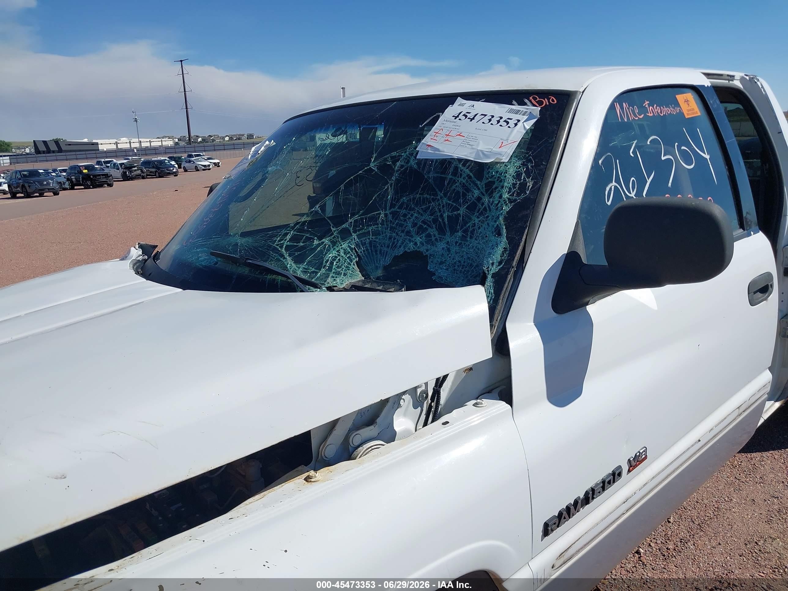 1997 Dodge Ram 1500 St Белый vin: 3B7HF13Z2VG780765
