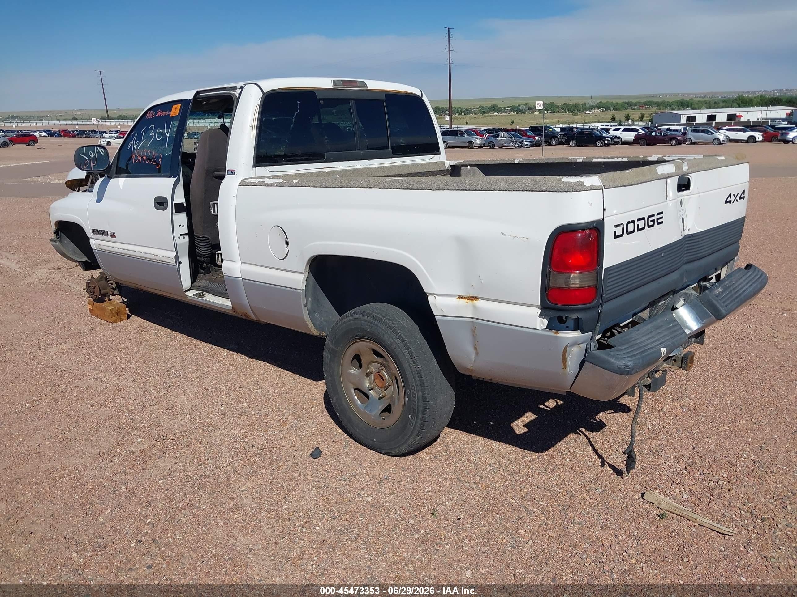 1997 Dodge Ram 1500 St Белый vin: 3B7HF13Z2VG780765