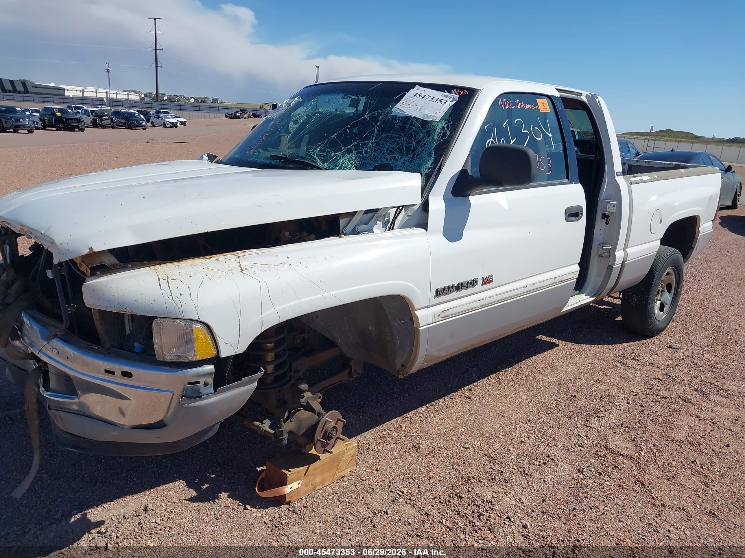 1997 Dodge Ram 1500 St Белый vin: 3B7HF13Z2VG780765