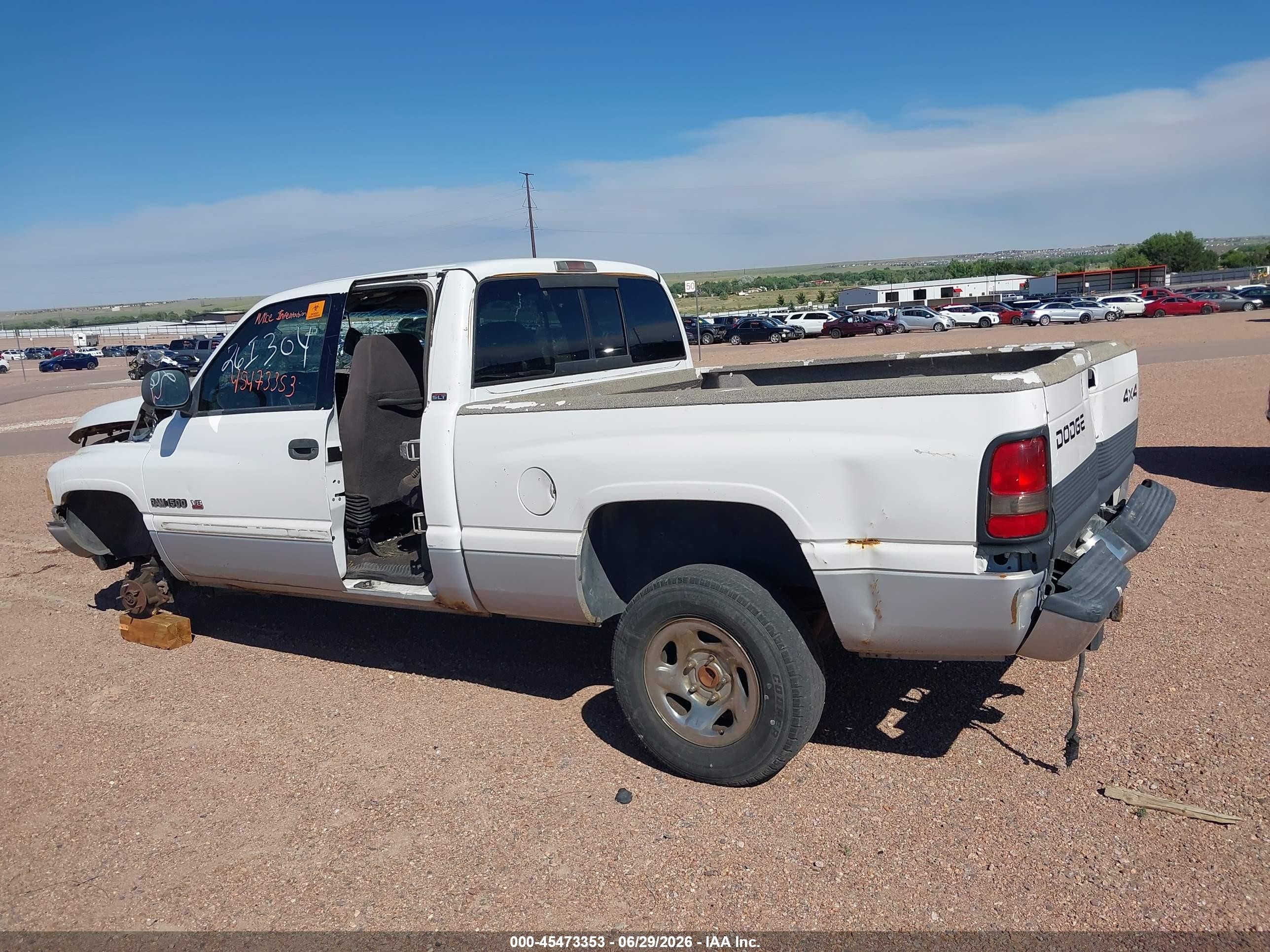 1997 Dodge Ram 1500 St Белый vin: 3B7HF13Z2VG780765