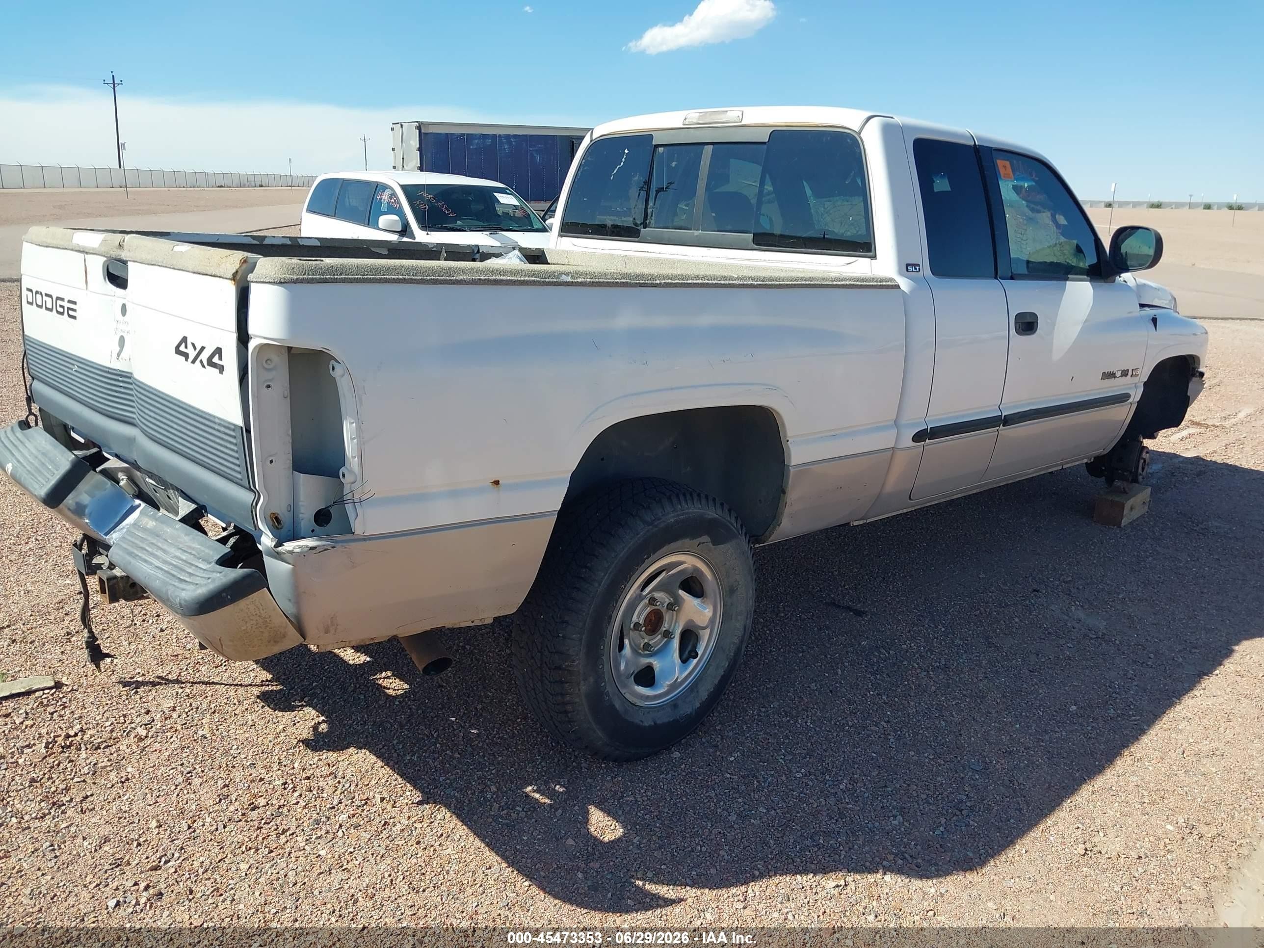 1997 Dodge Ram 1500 St Белый vin: 3B7HF13Z2VG780765