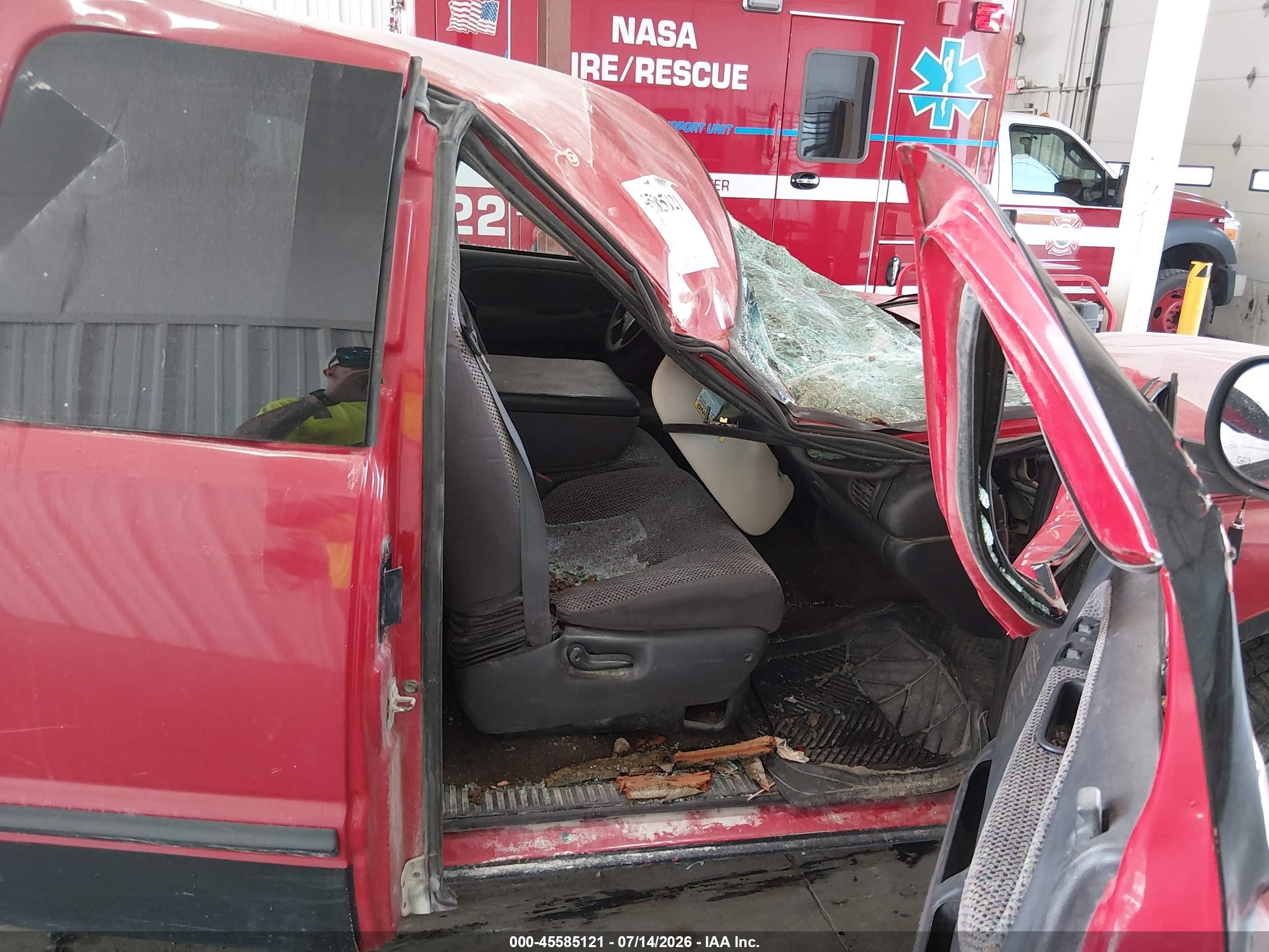 2001 Dodge Ram 1500 St Red vin: 3B7HF13Z41G239436