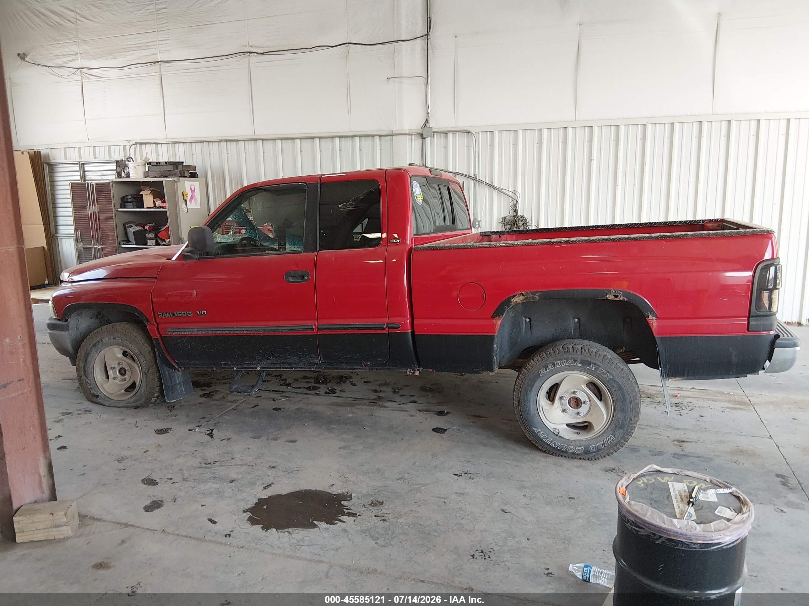 2001 Dodge Ram 1500 St Red vin: 3B7HF13Z41G239436