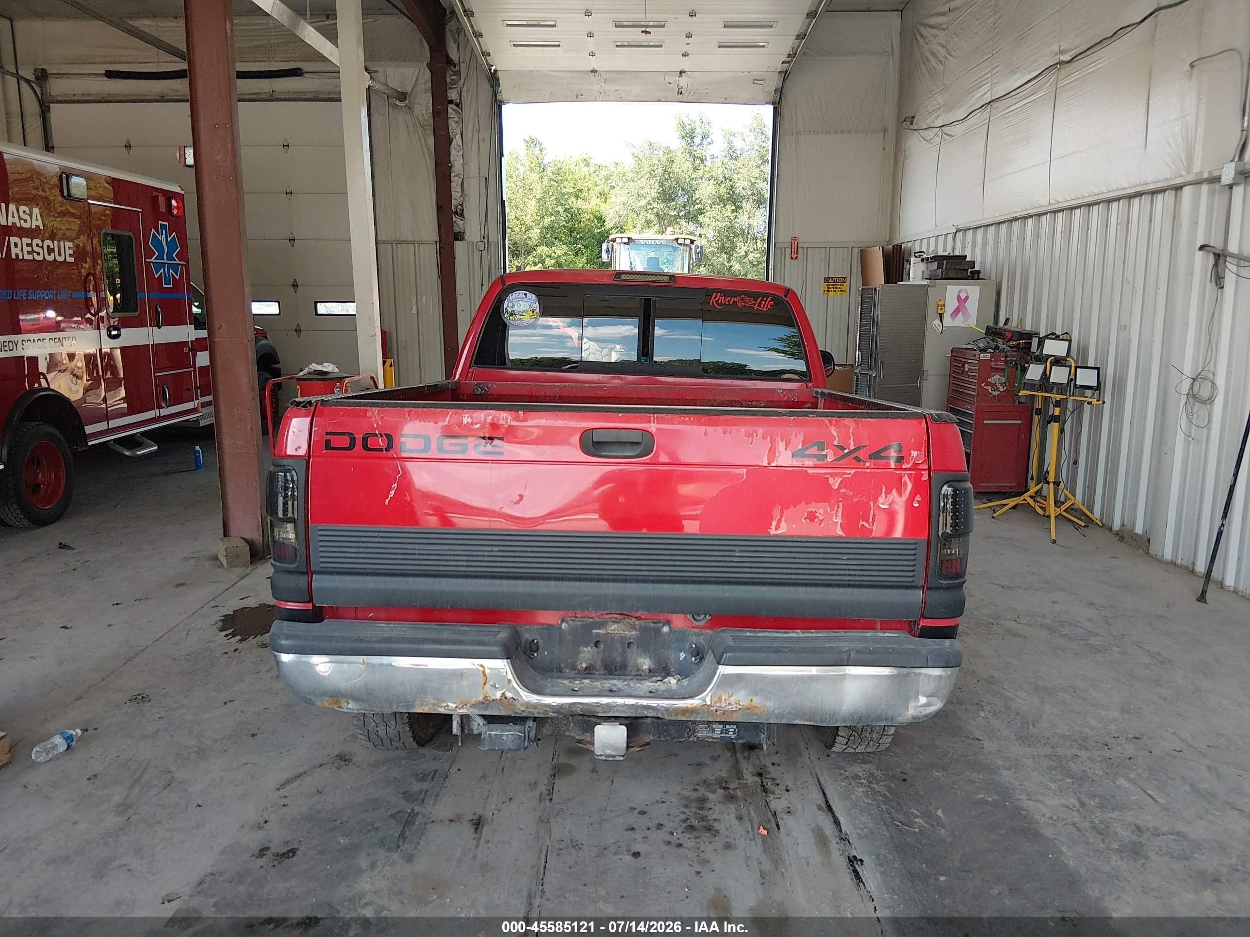 2001 Dodge Ram 1500 St Red vin: 3B7HF13Z41G239436