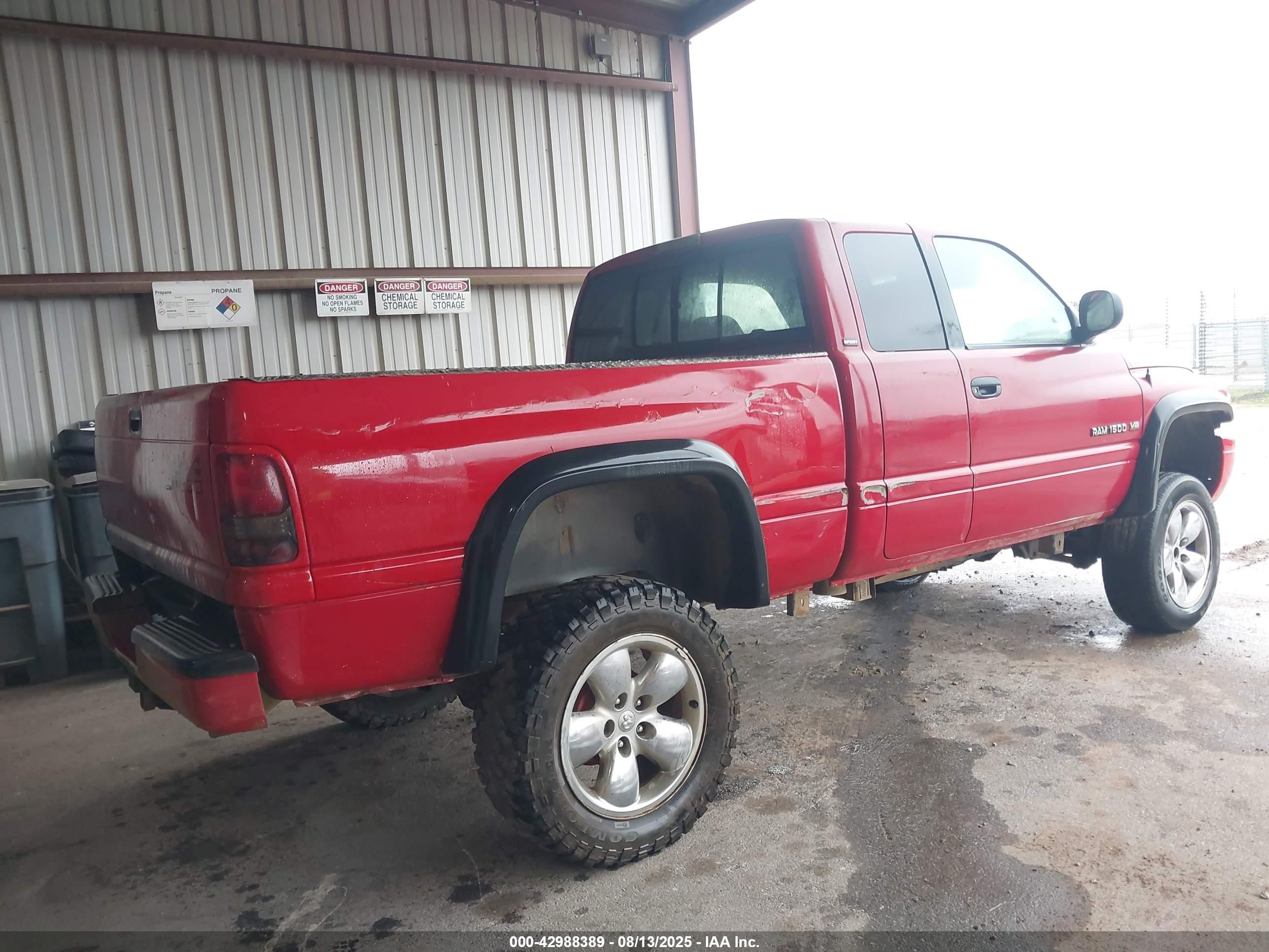 2001 Dodge Ram 1500 St Red vin: 3B7HF13Z41G724675