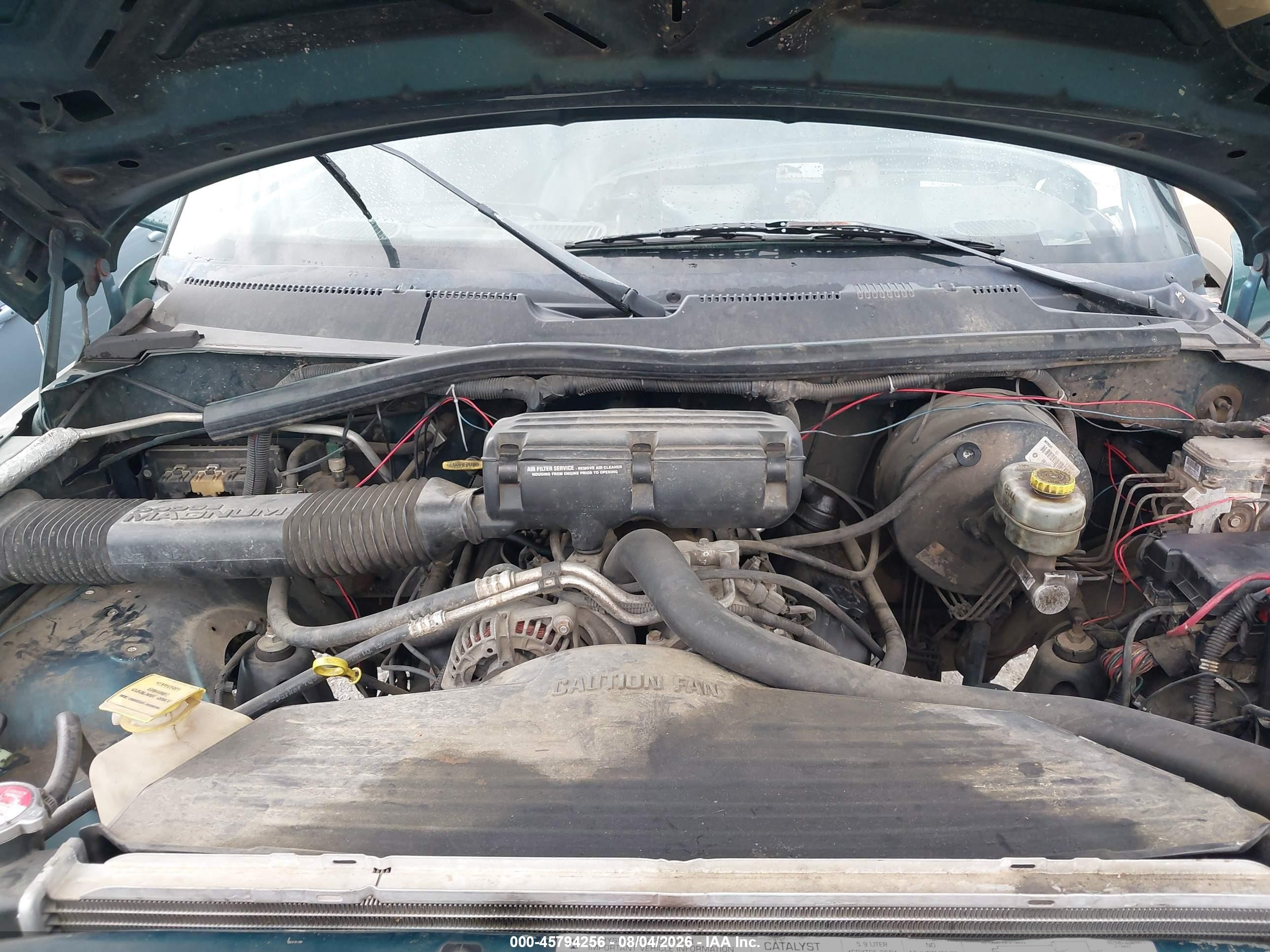 1999 Dodge Ram 1500 St Green vin: 3B7HF13Z4XG160230