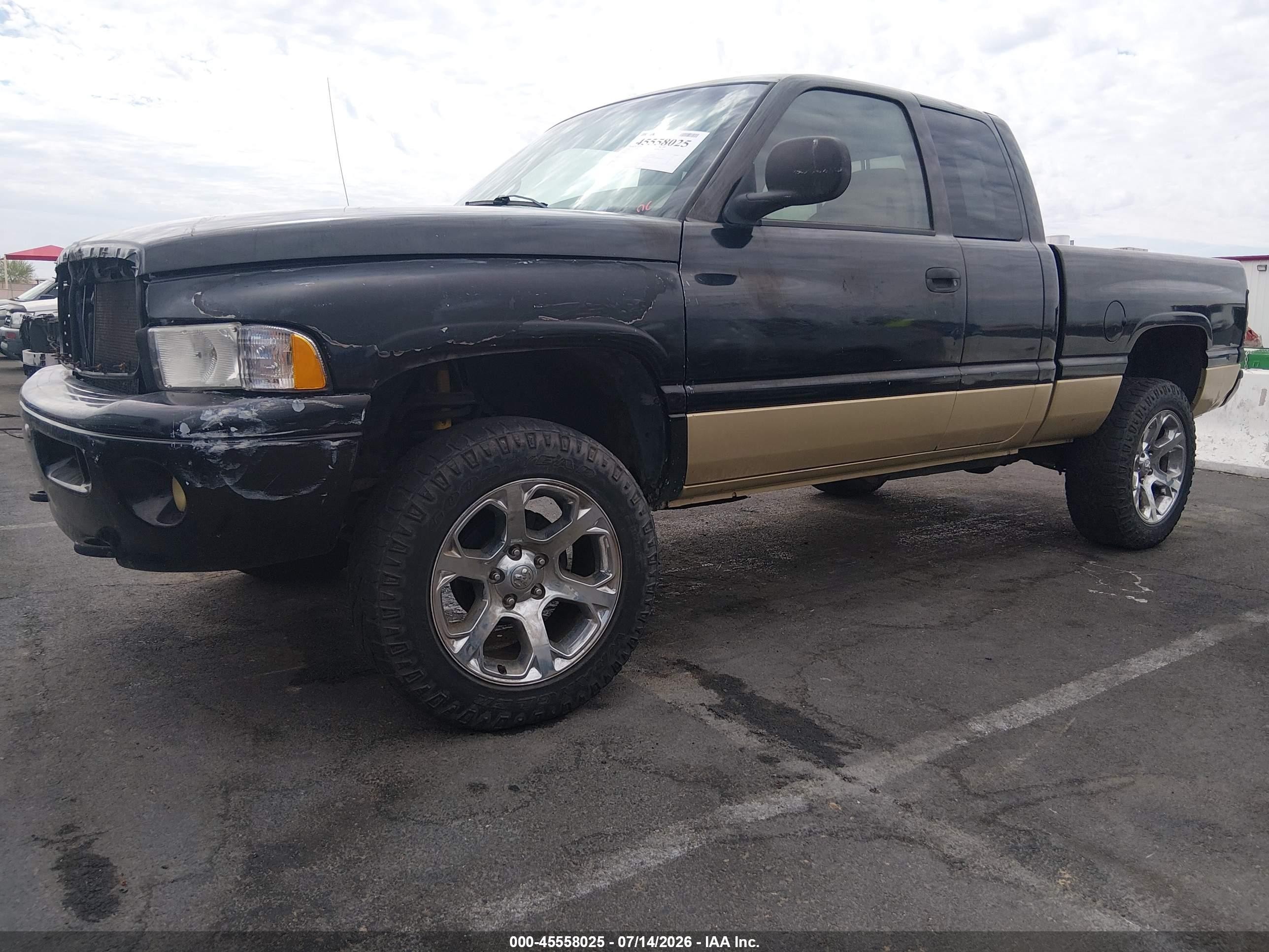 2001 Dodge Ram 1500 St Black vin: 3B7HF13Z51G166058