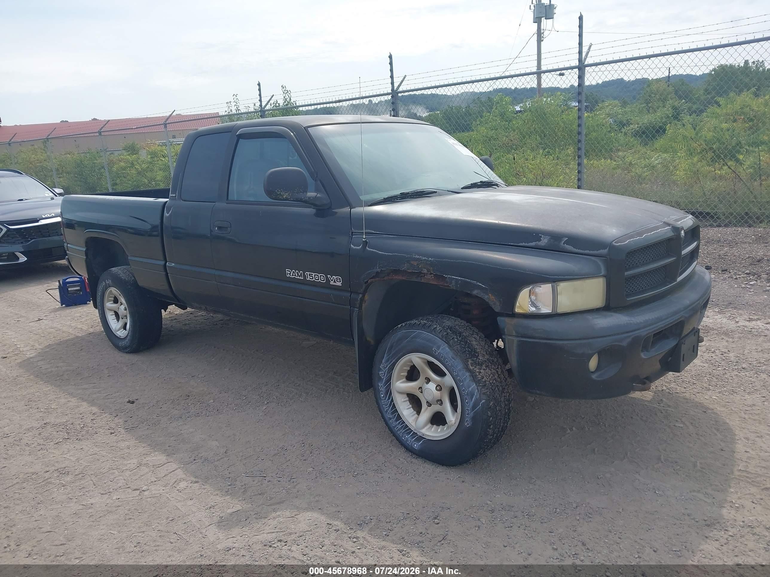 2001 Dodge Ram 1500 St Black vin: 3B7HF13Z61G767866