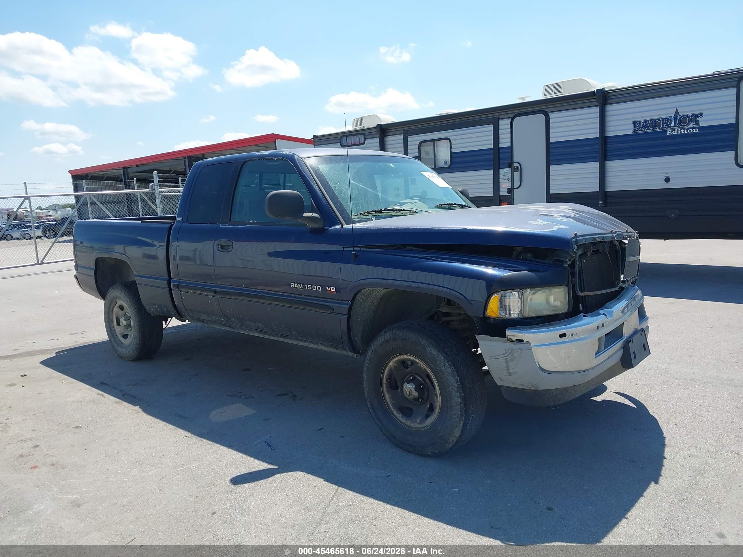 2000 Dodge Ram 1500 St Blue vin: 3B7HF13Z6YG147769