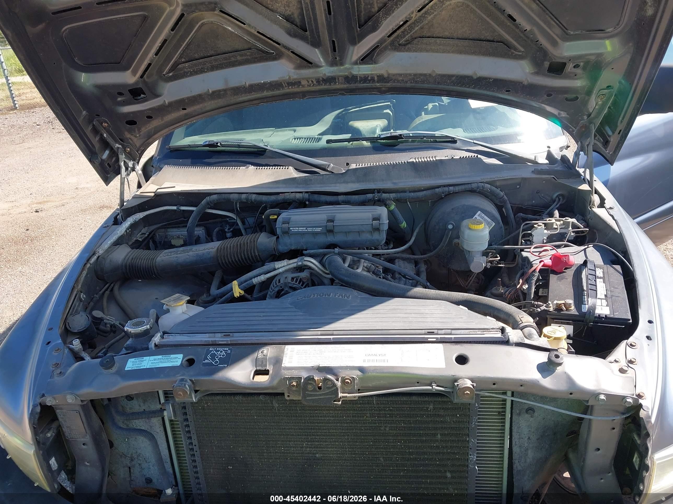 2001 Dodge Ram 1500 St Gray vin: 3B7HF13Z71G806366