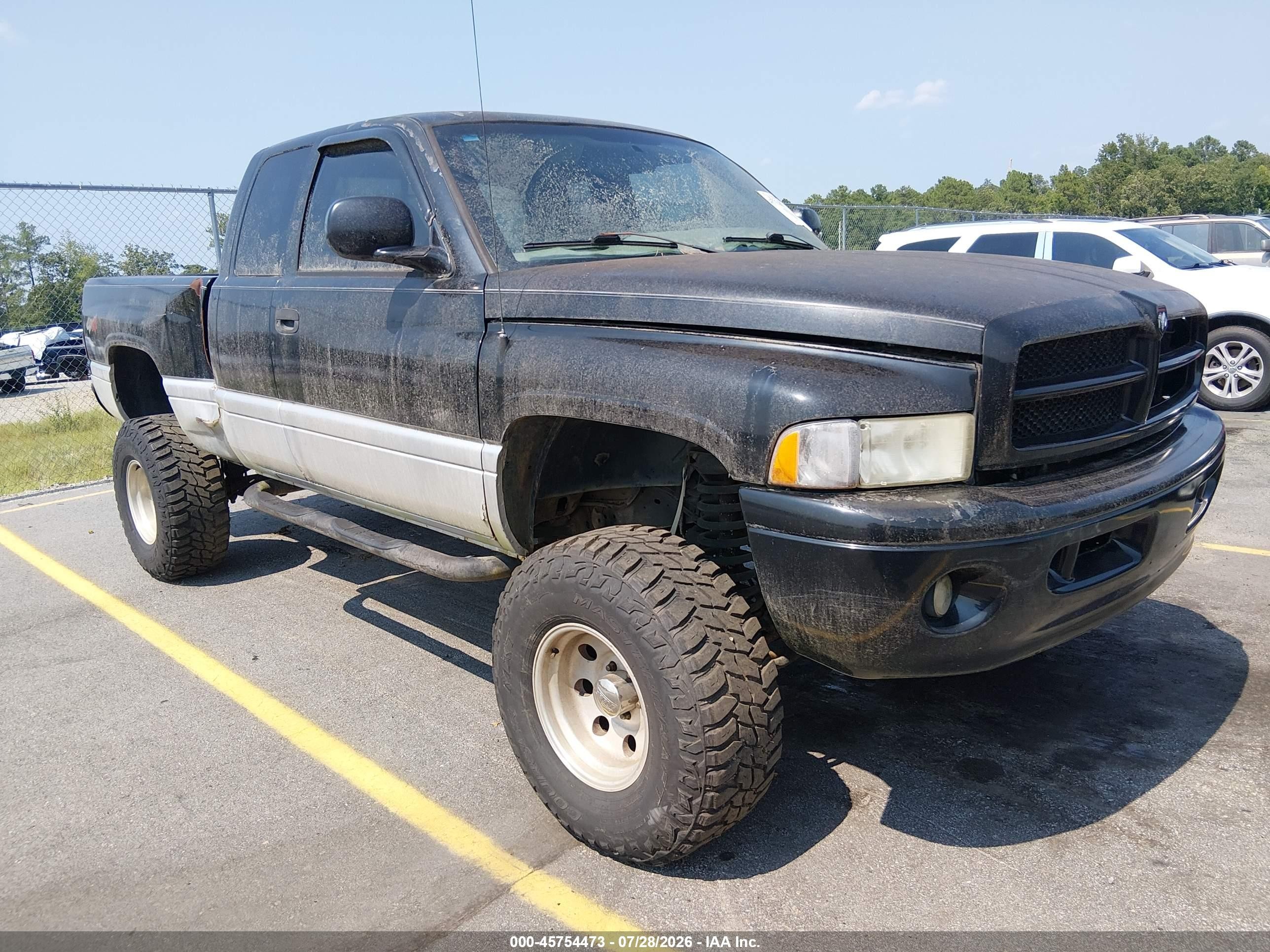 2001 Dodge Ram 1500 St Black vin: 3B7HF13Z71M297252