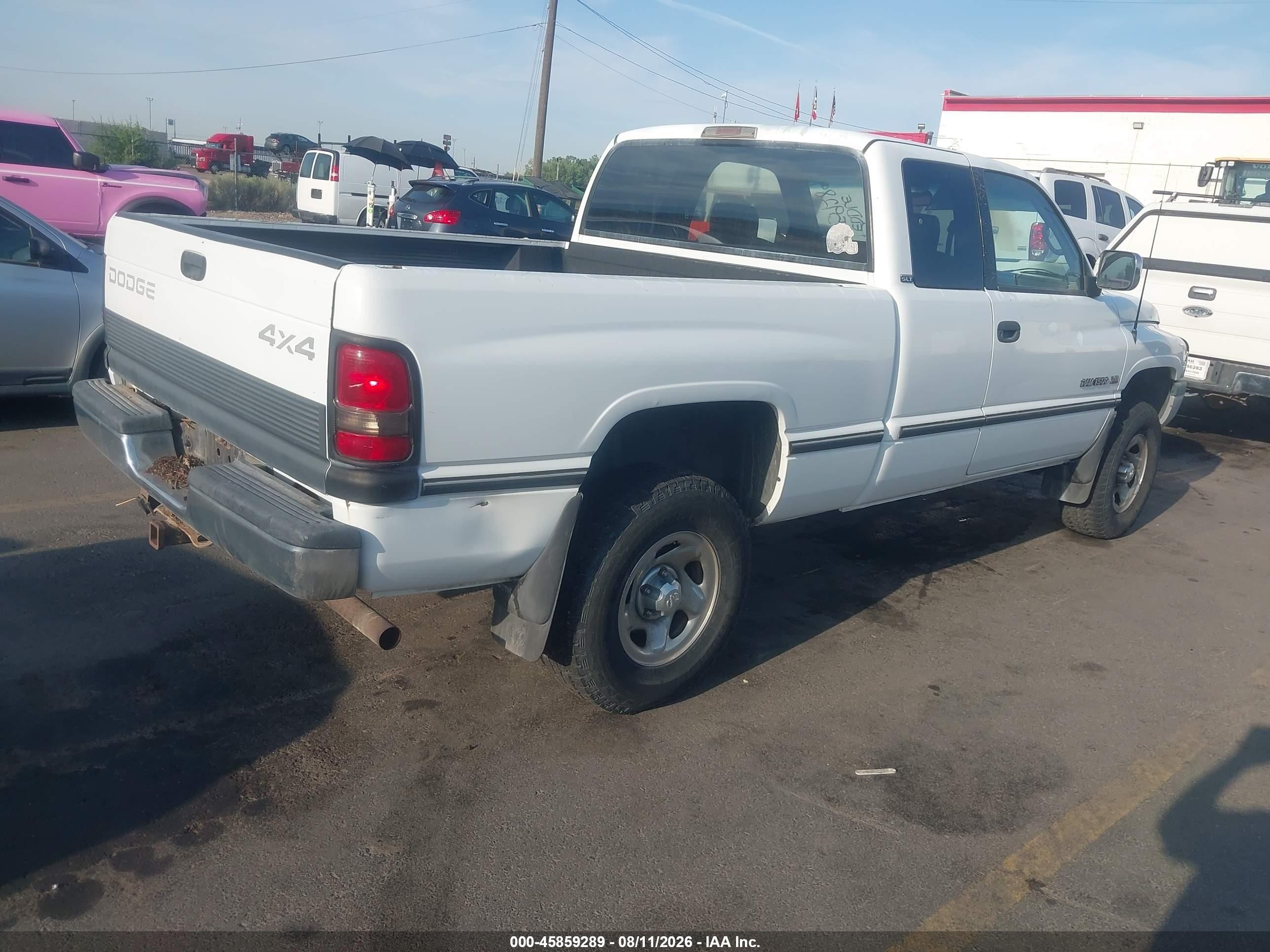 1997 Dodge Ram 1500 St White vin: 3B7HF13Z7VG780759
