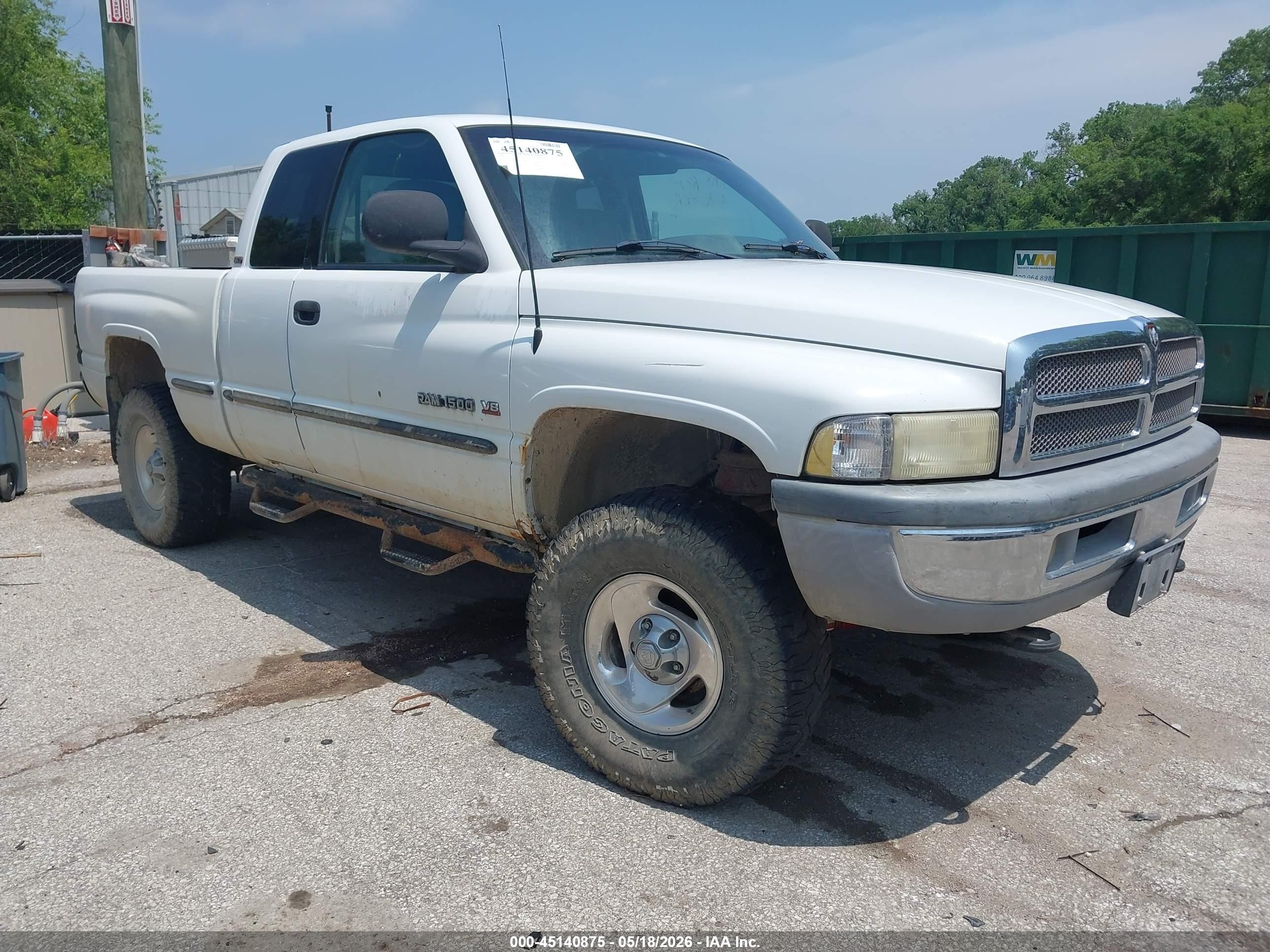 1998 Dodge Ram 1500 St White vin: 3B7HF13Z7WG203733