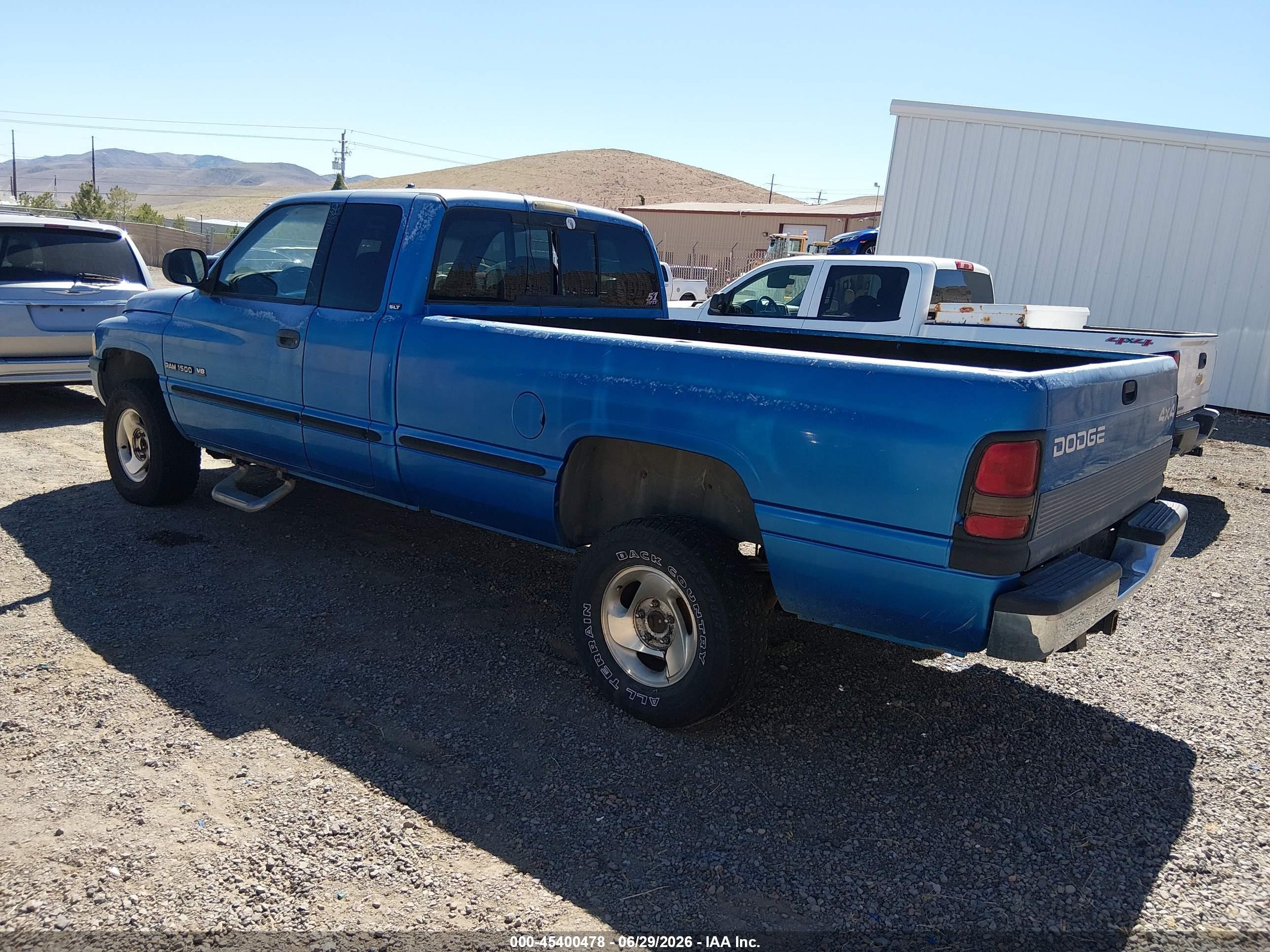 1999 Dodge Ram 1500 St Blue vin: 3B7HF13Z7XG142594