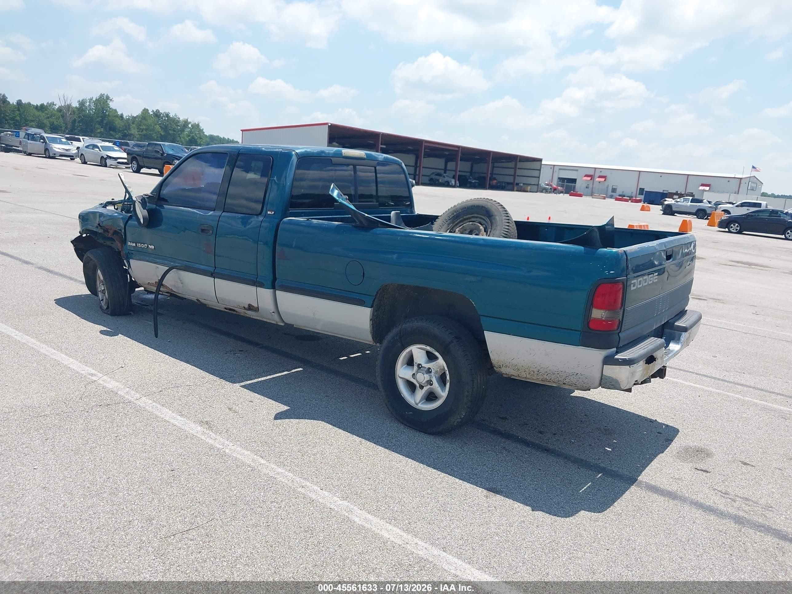 1999 Dodge Ram 1500 St Green vin: 3B7HF13Z7XG152185