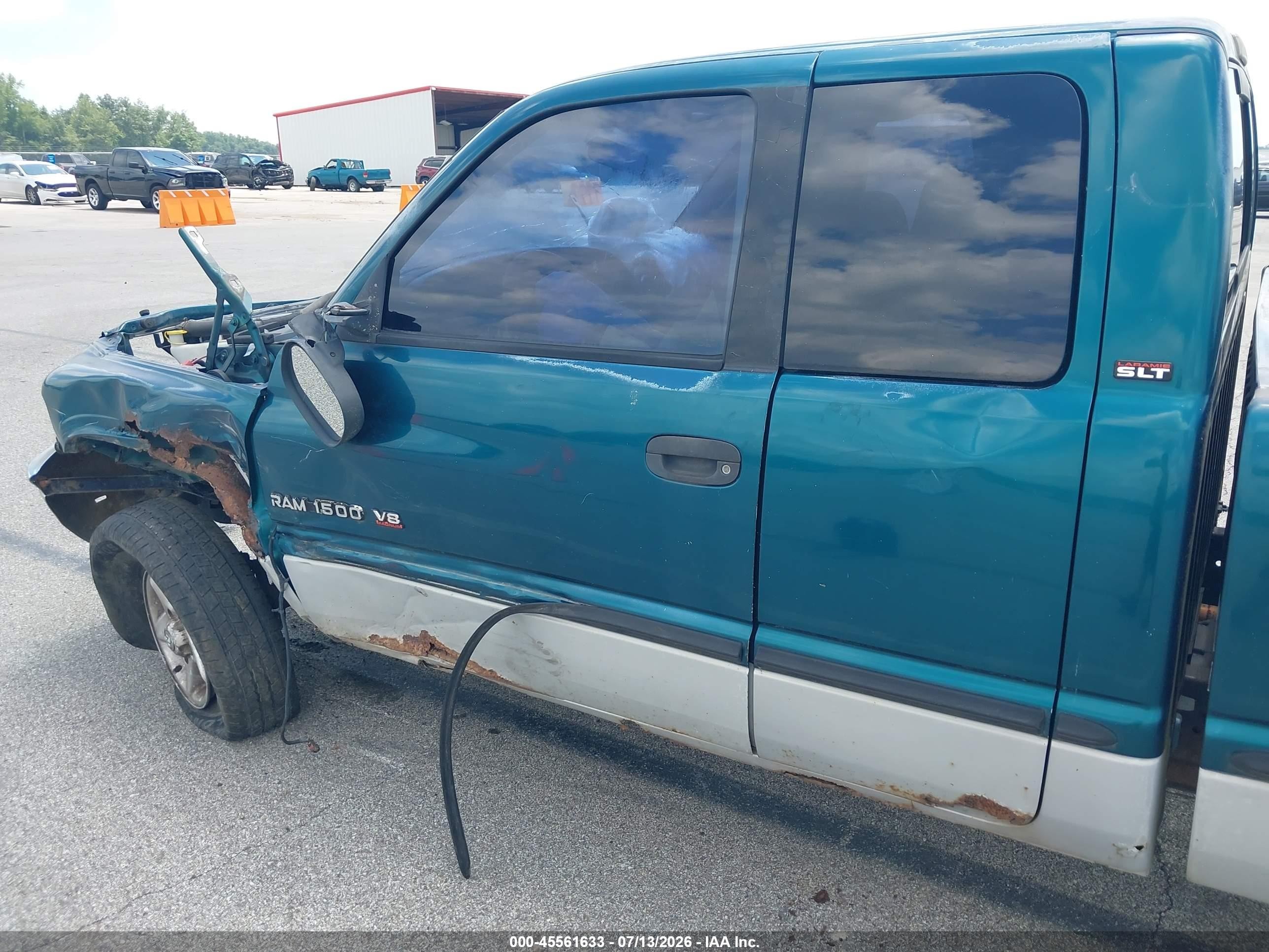 1999 Dodge Ram 1500 St Green vin: 3B7HF13Z7XG152185
