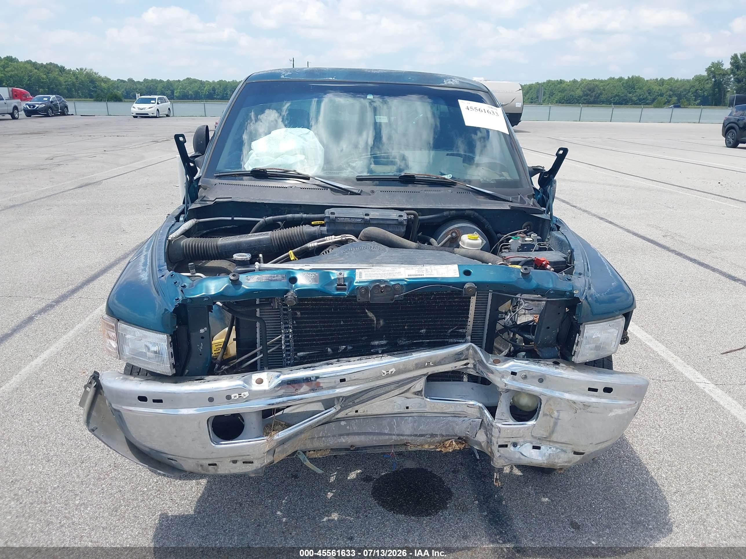 1999 Dodge Ram 1500 St Green vin: 3B7HF13Z7XG152185