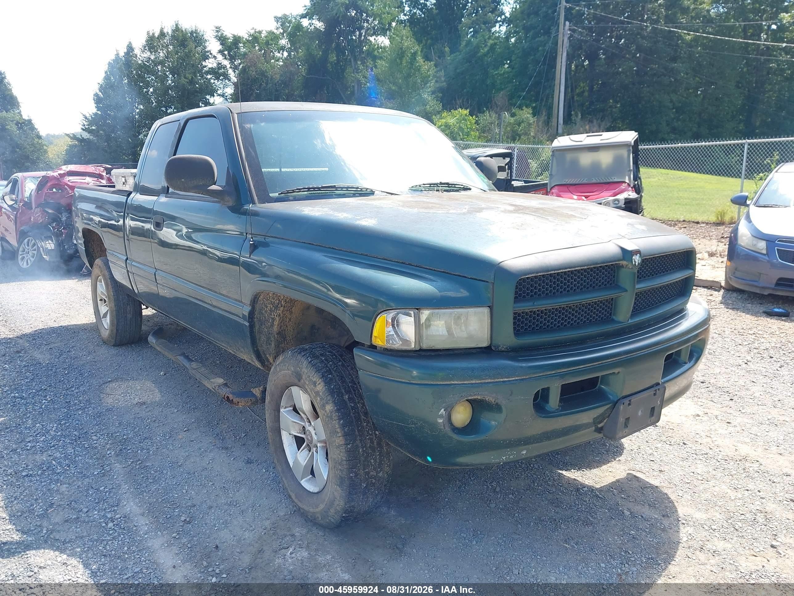 2000 Dodge Ram 1500 St Green vin: 3B7HF13Z7YM220908
