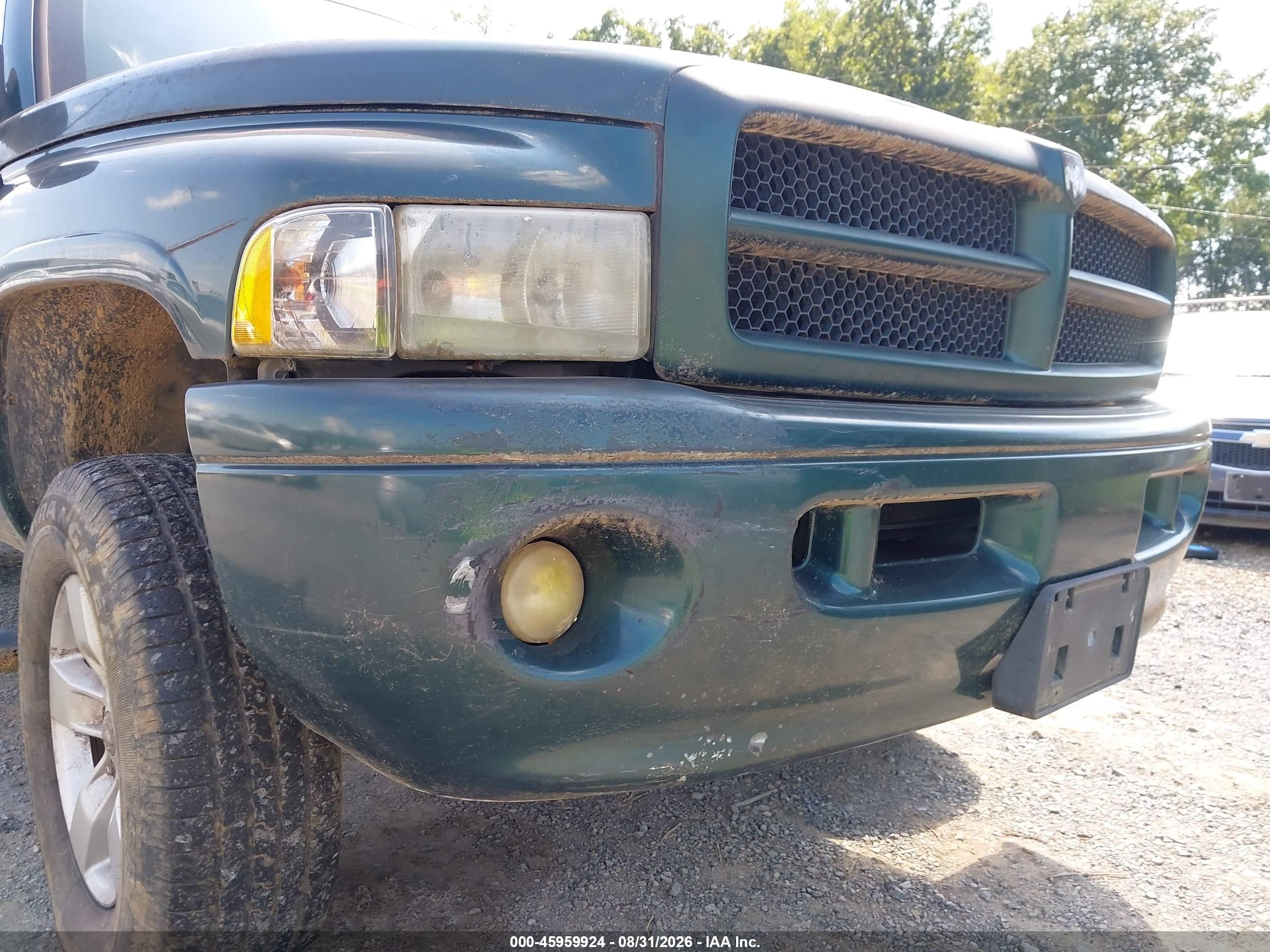2000 Dodge Ram 1500 St Green vin: 3B7HF13Z7YM220908