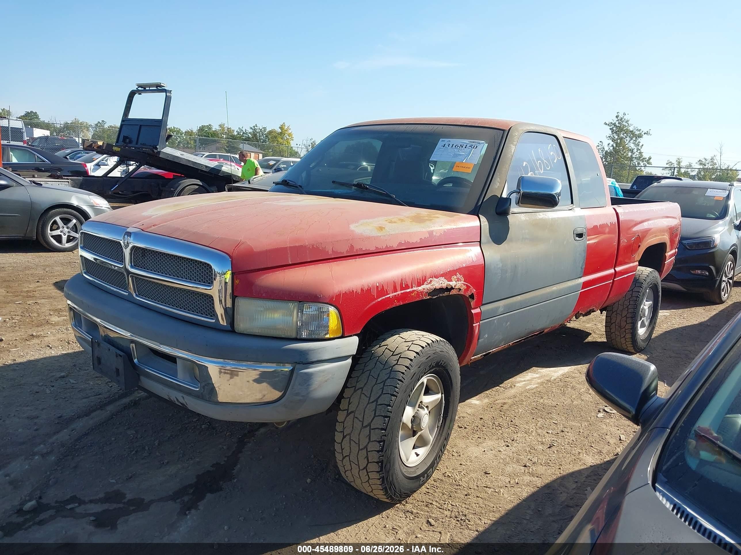 1997 Dodge Ram 1500 St Красный vin: 3B7HF13Z8VG817124